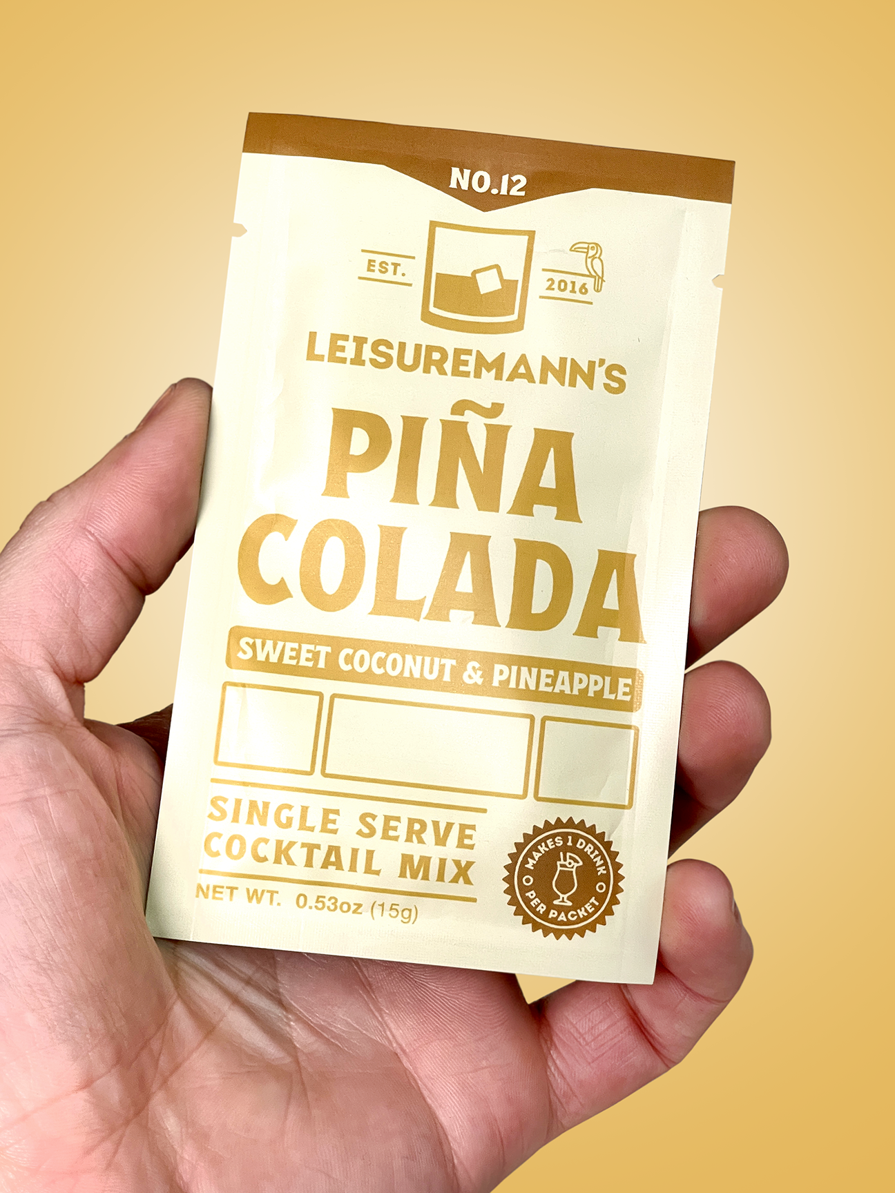 Leisuremann's Piña Colada Single Serve Cocktail Mixer