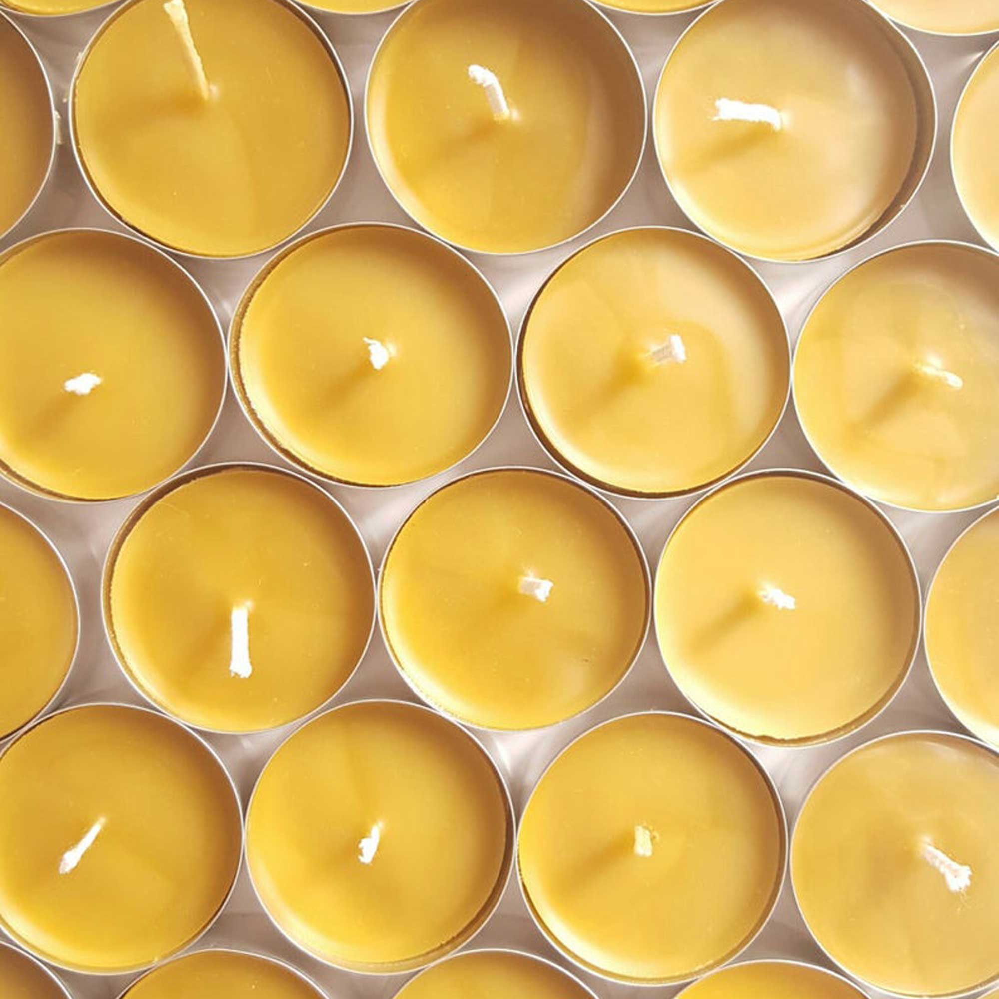 Bees Wax Tea Lights by East Van Bees