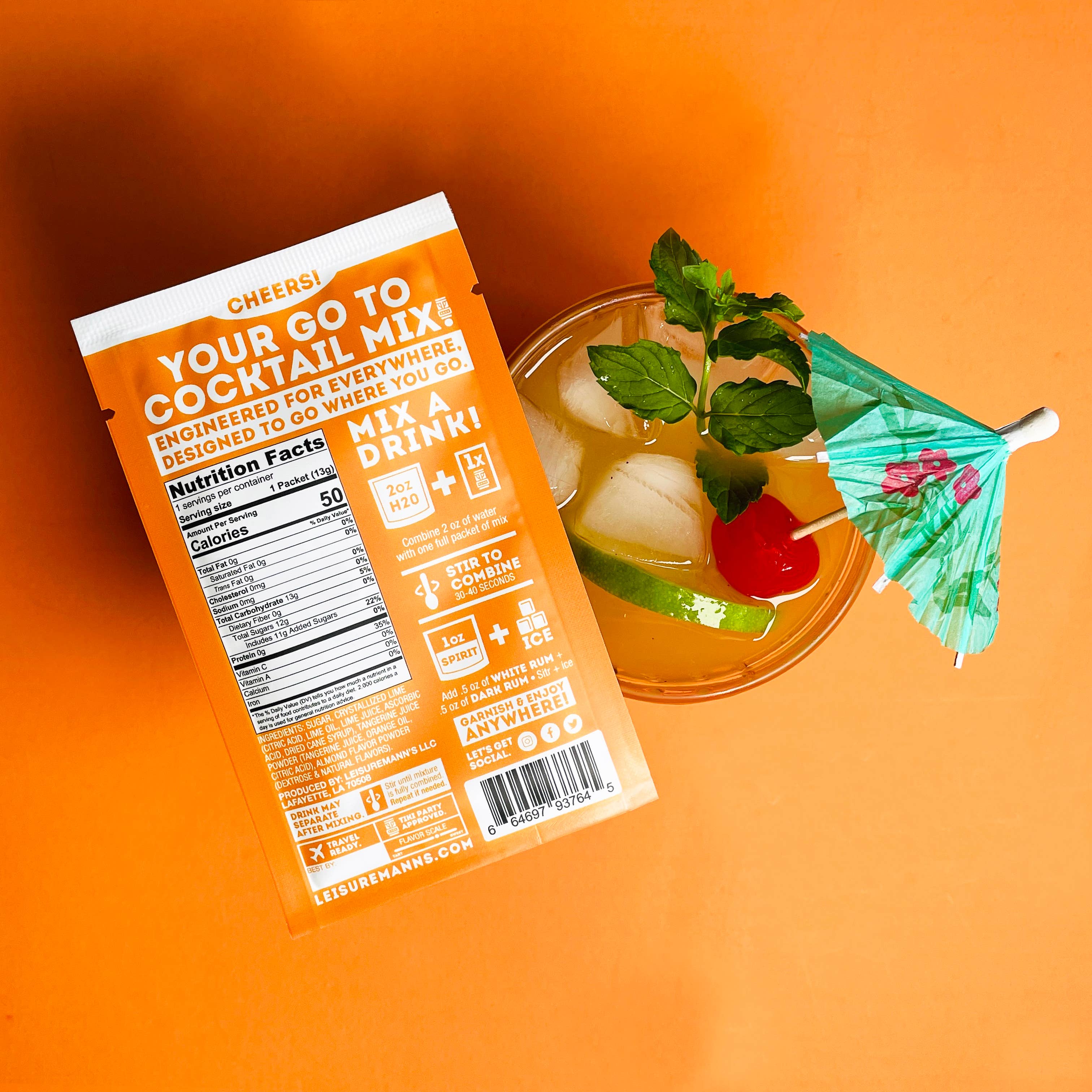 Leisuremann's Mai Tai Single Serve Cocktail Mixer