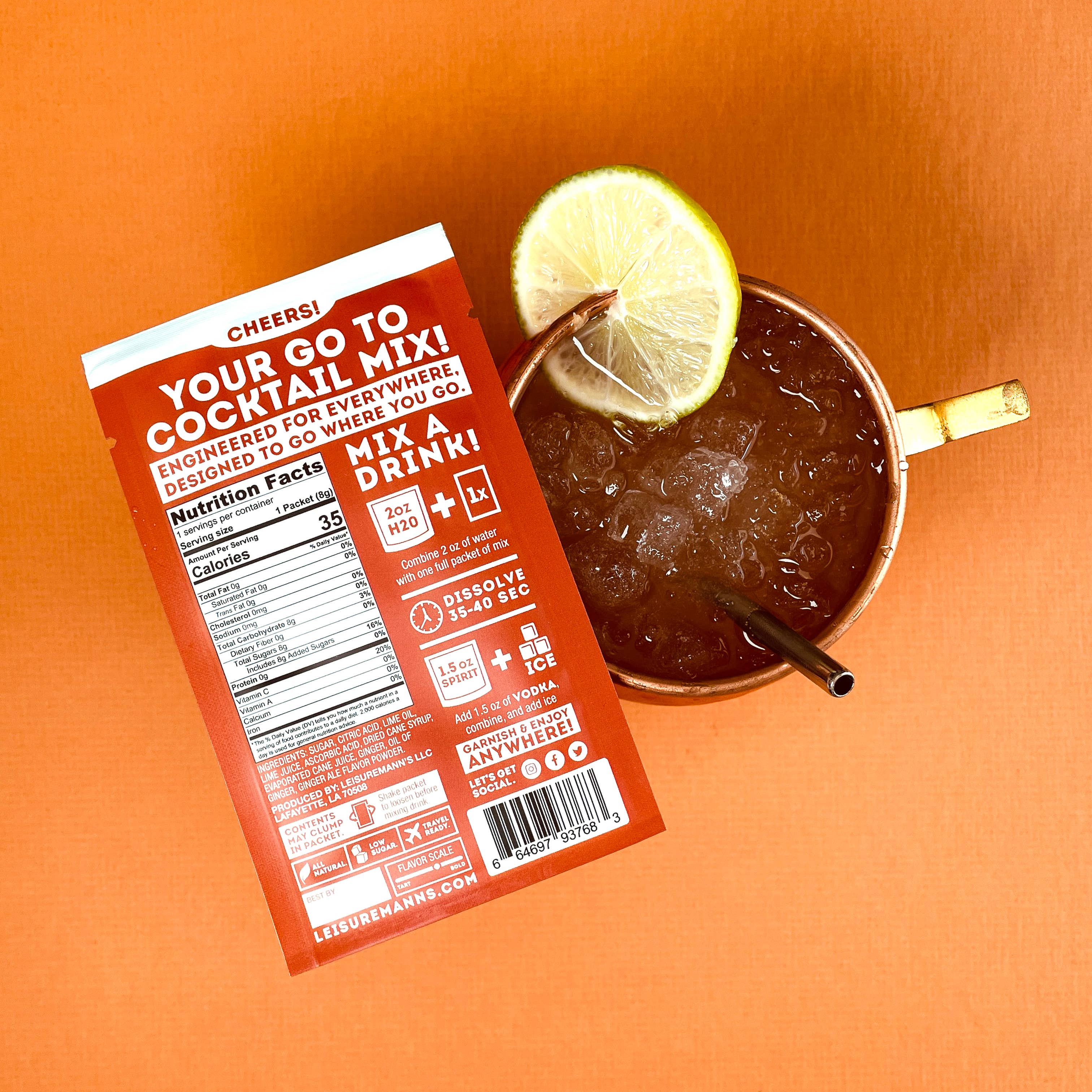 Leisuremann's Moscow Mule Single Serve Cocktail Mixer