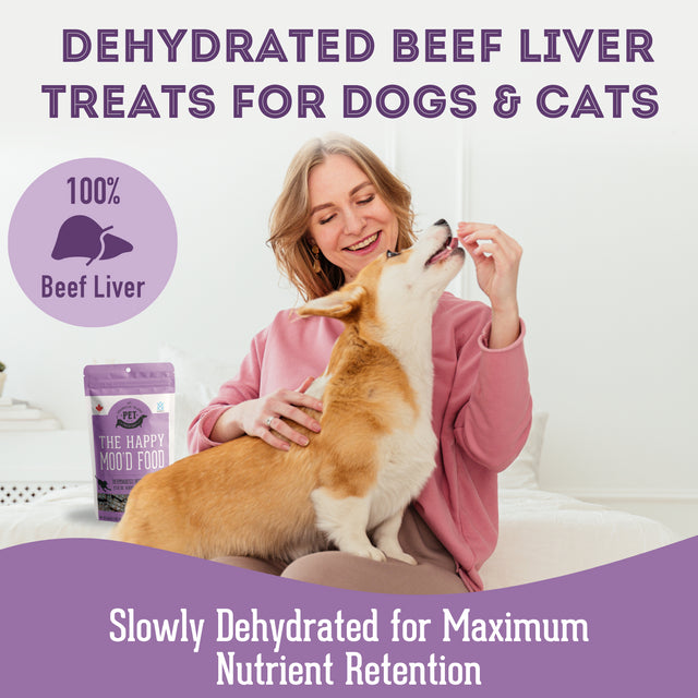 The Granville Island Pet Treatery - Beef Liver Dehydrated Pet Treats: High-Protein & Vitamin