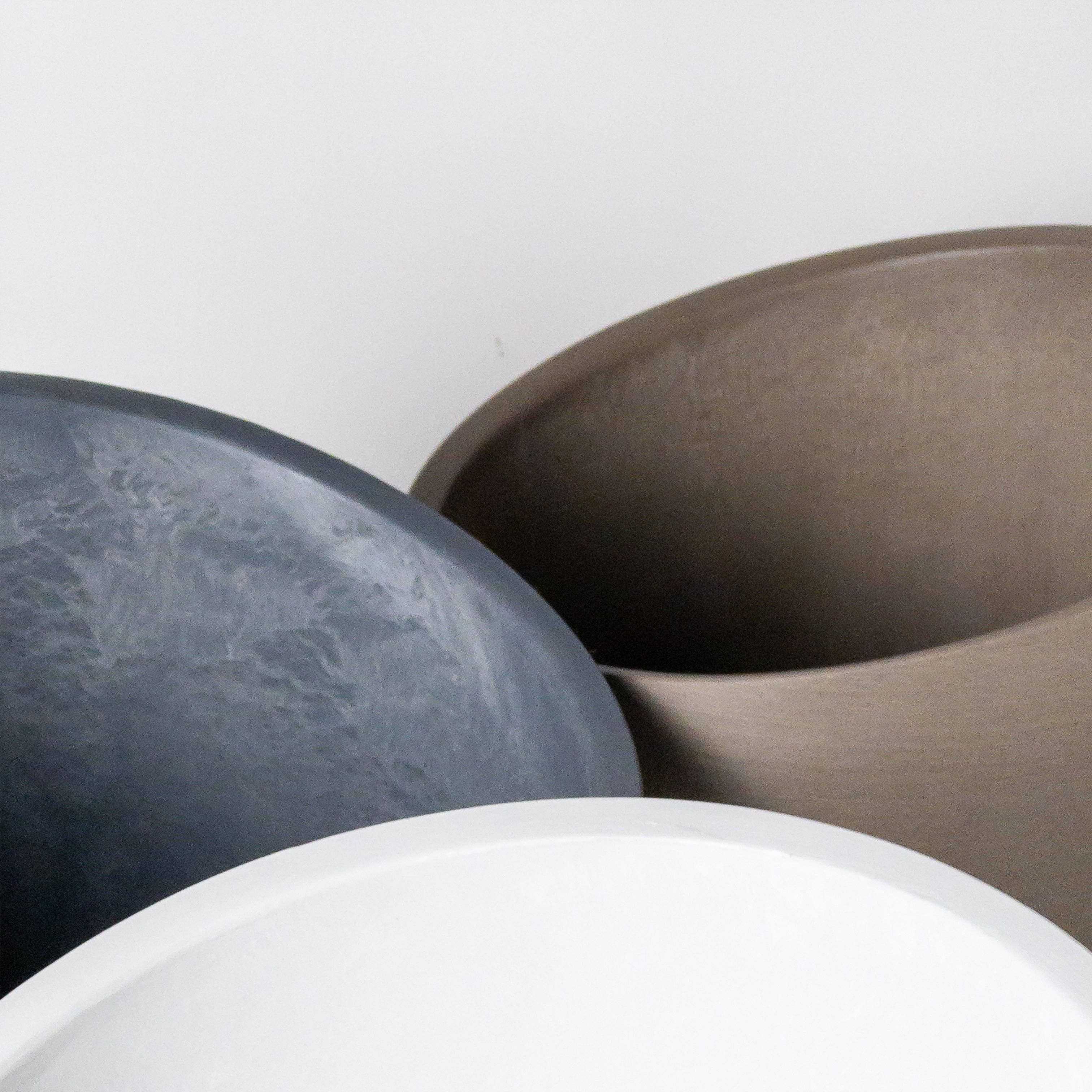 Kanso Designs - 11" Funnel Tall Planter Pot: Arctic (Stonewash)