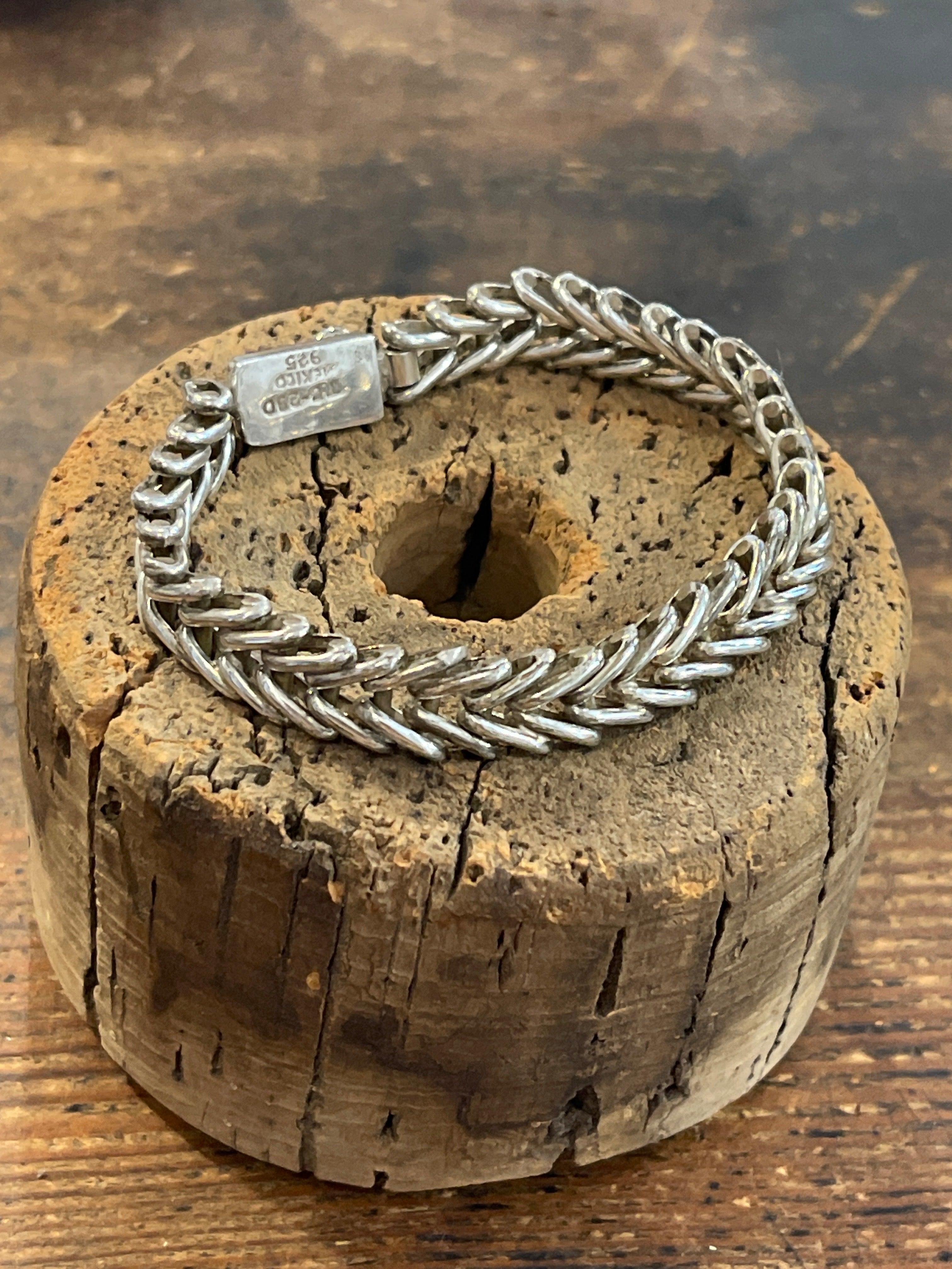 Mexican Silver Chunky Bracelet