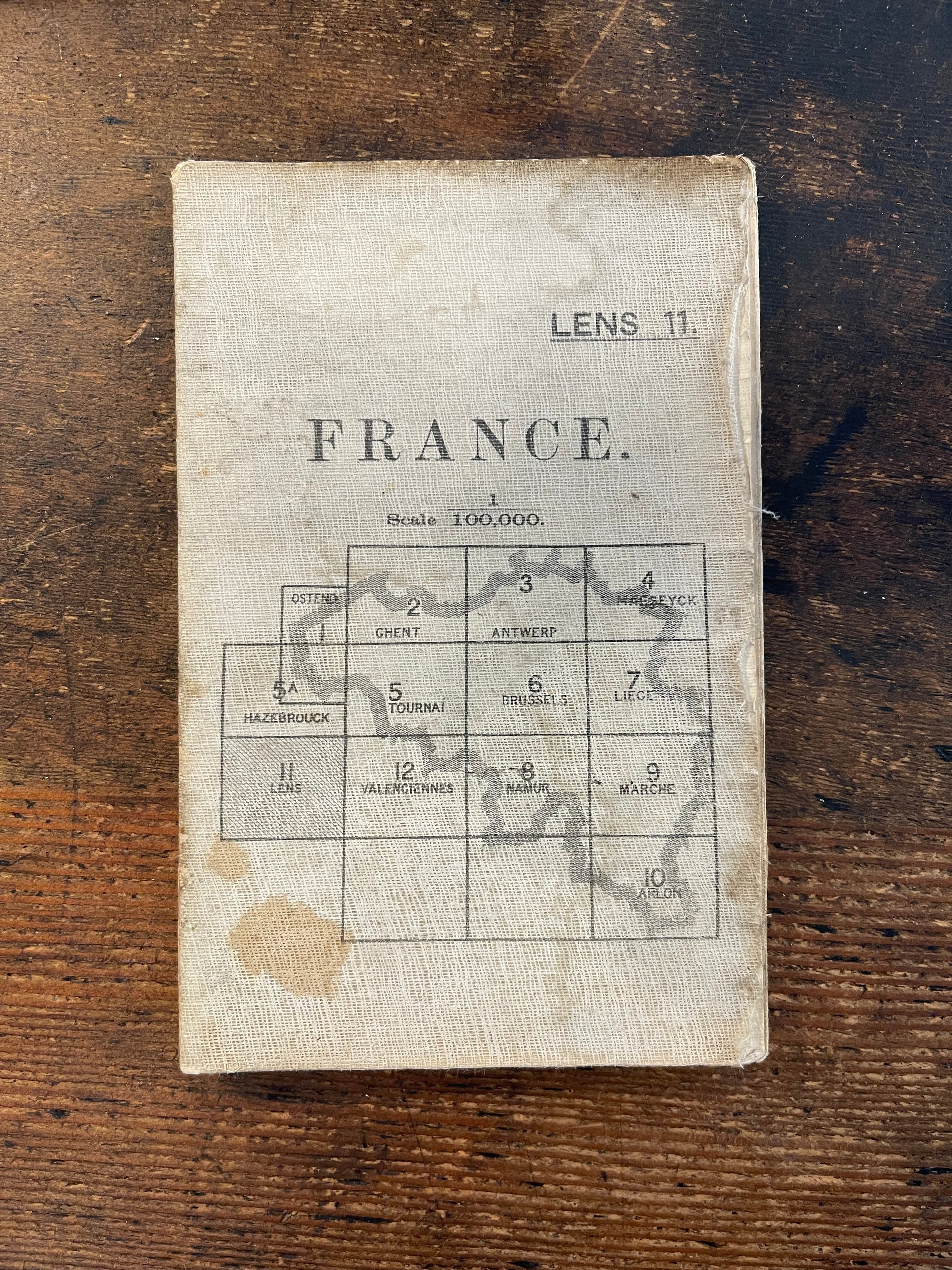 WWI Trench Map - France Lens 11 (1915)