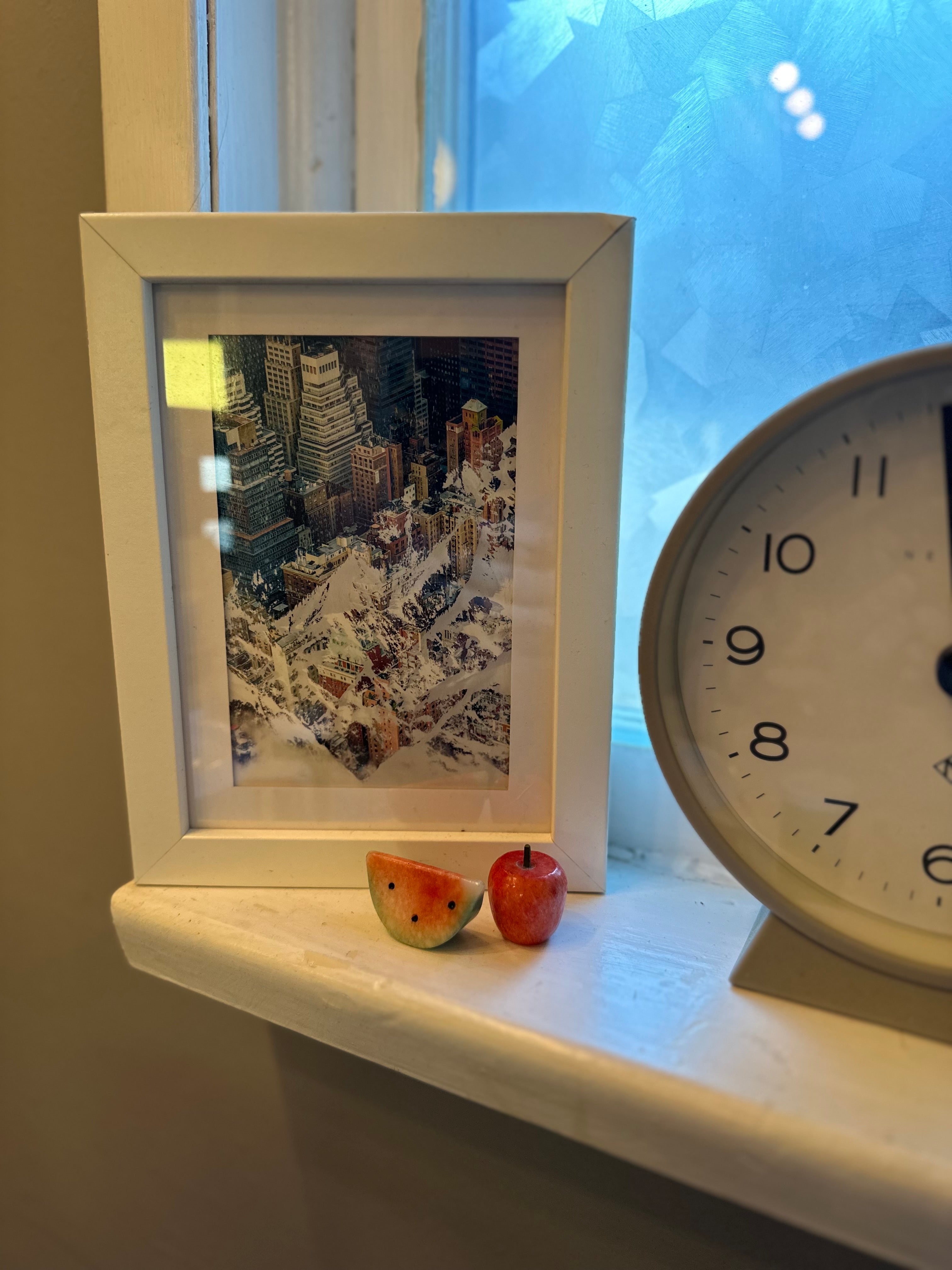 Miniature marble fruit - watermelon + apple