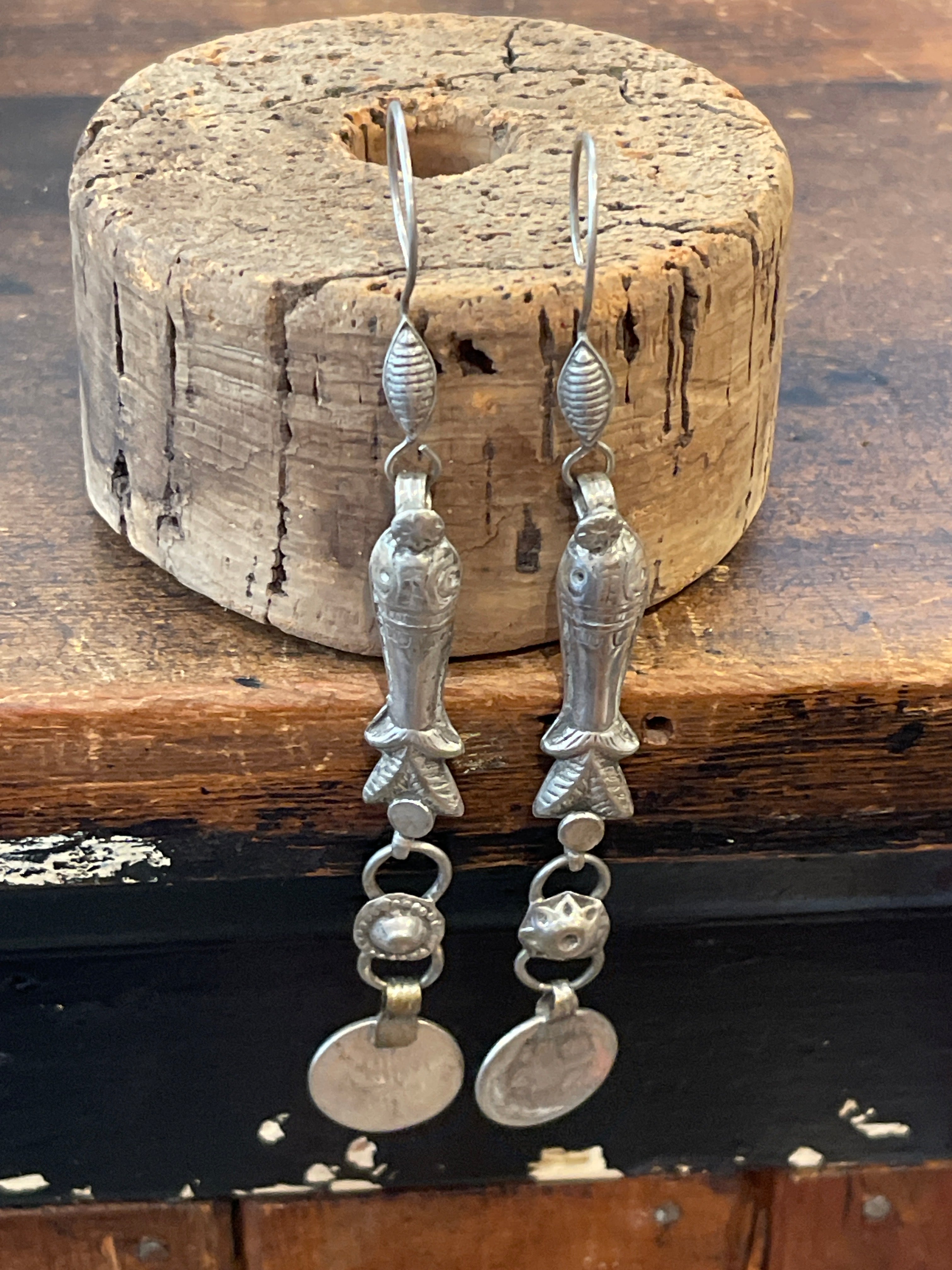 Pisces Coin Earrings