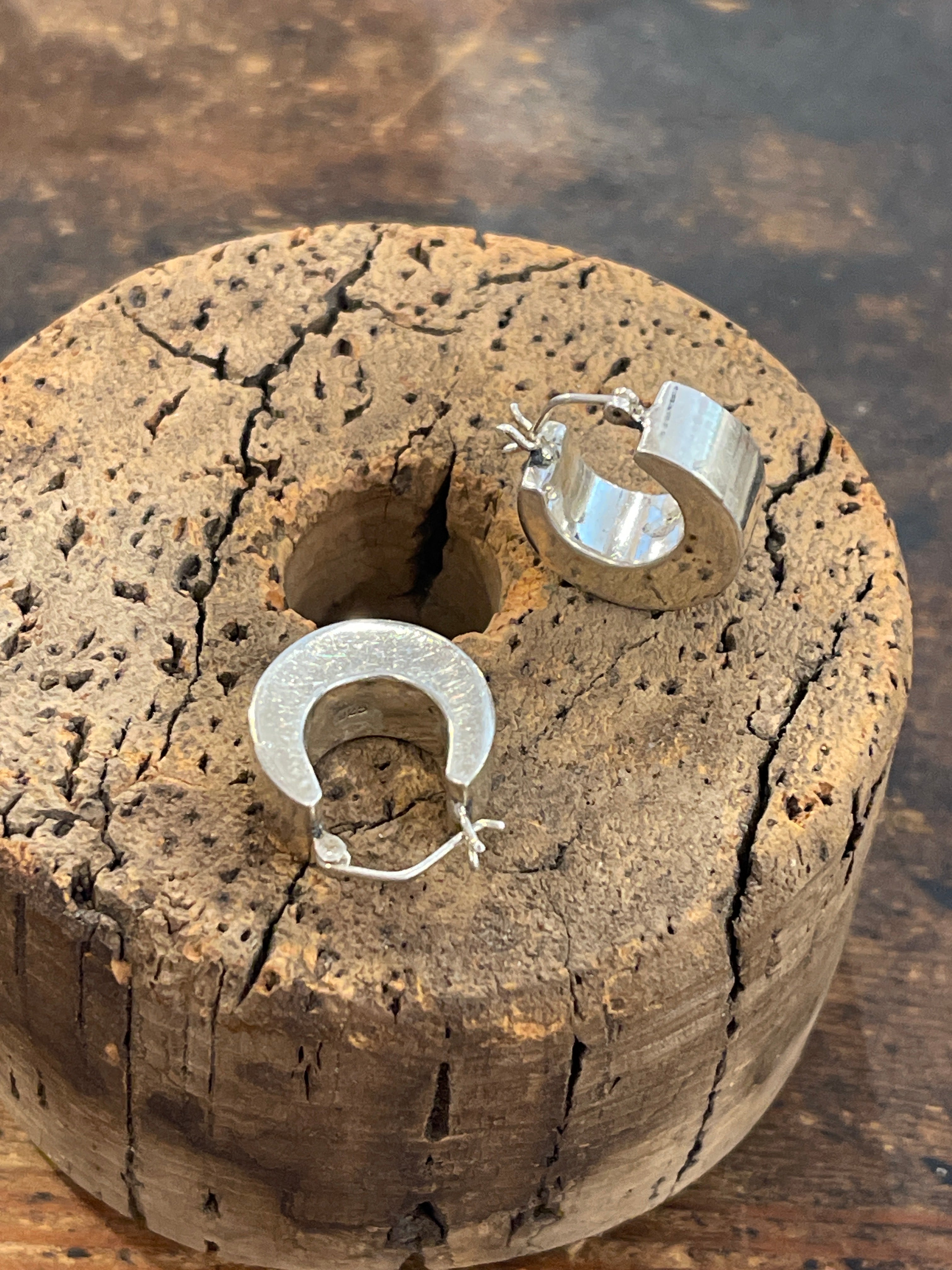 Chunky Sterling Silver Earrings