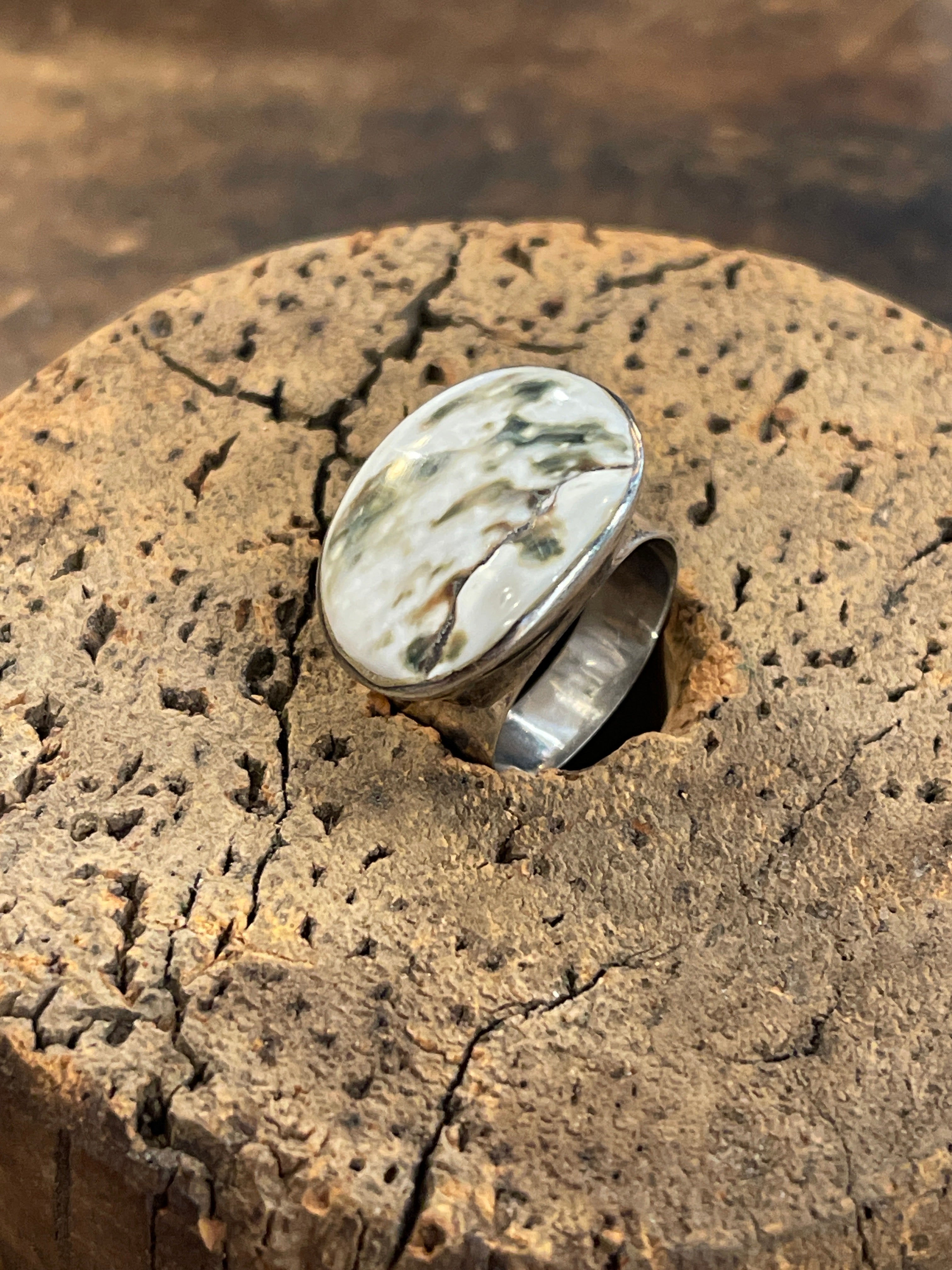 Sterling Silver Ring with Jasper