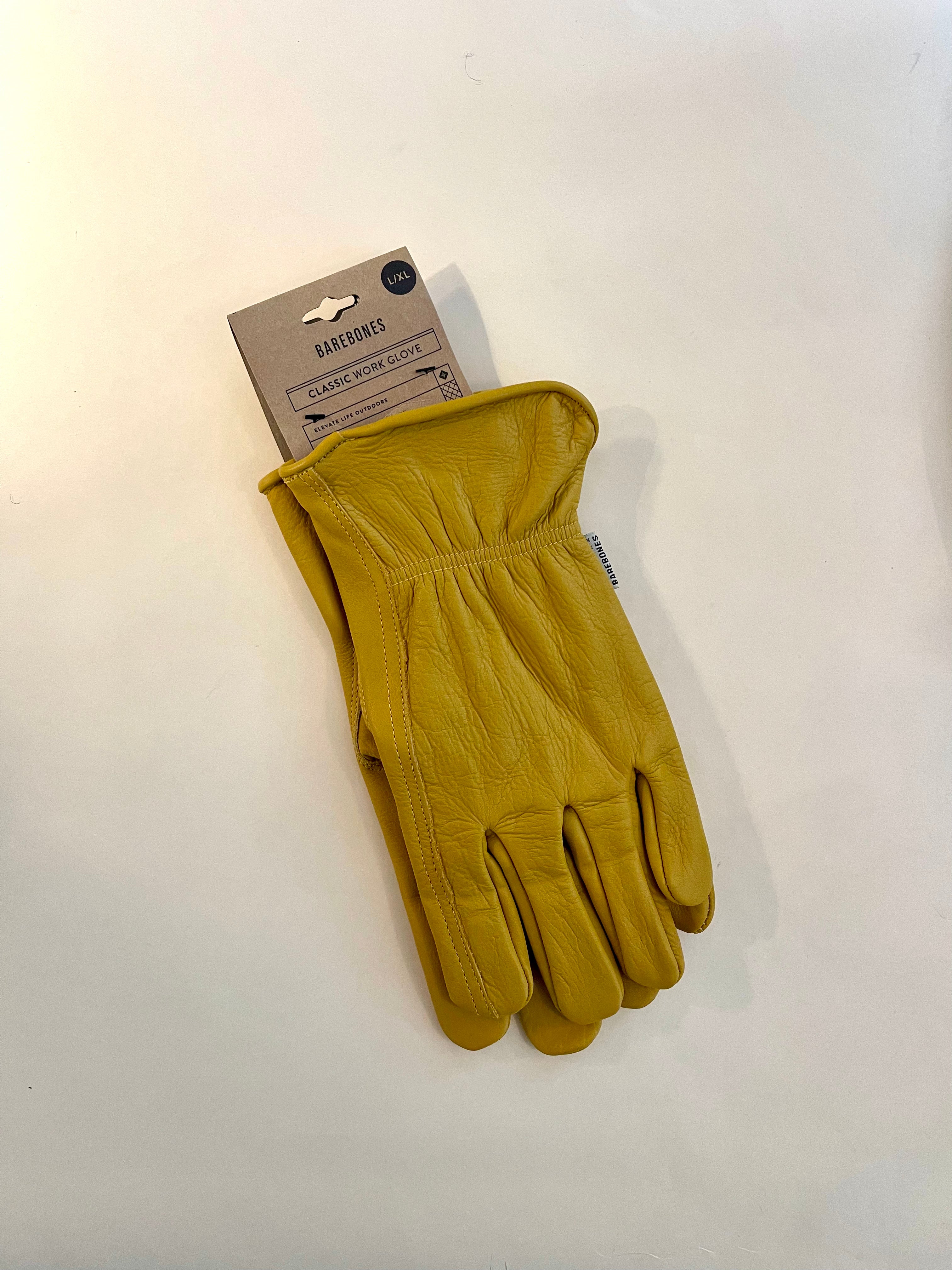 Barebones Classic Work Glove in Natural Yellow