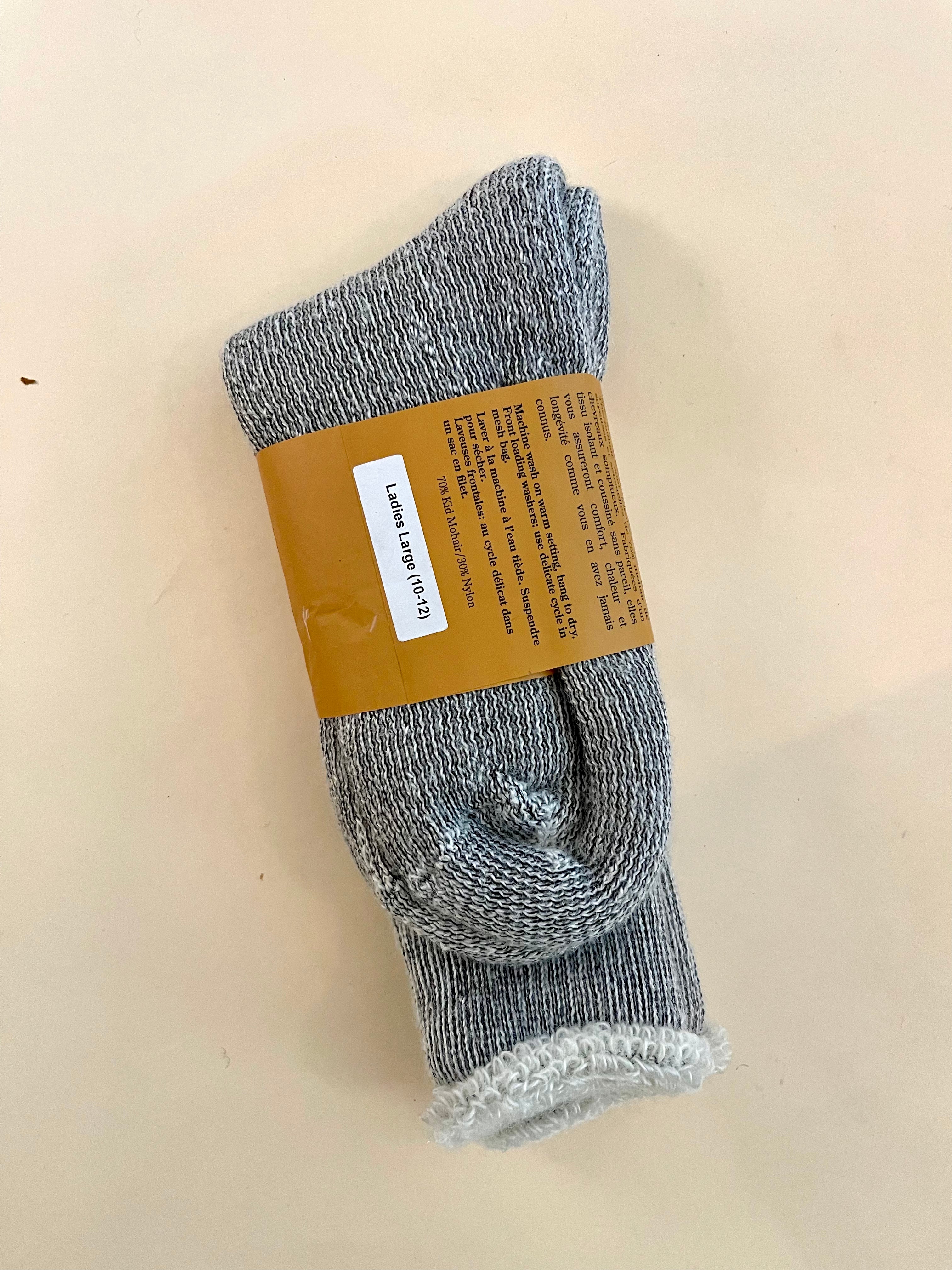 Thermohair Crew Socks (Grey)