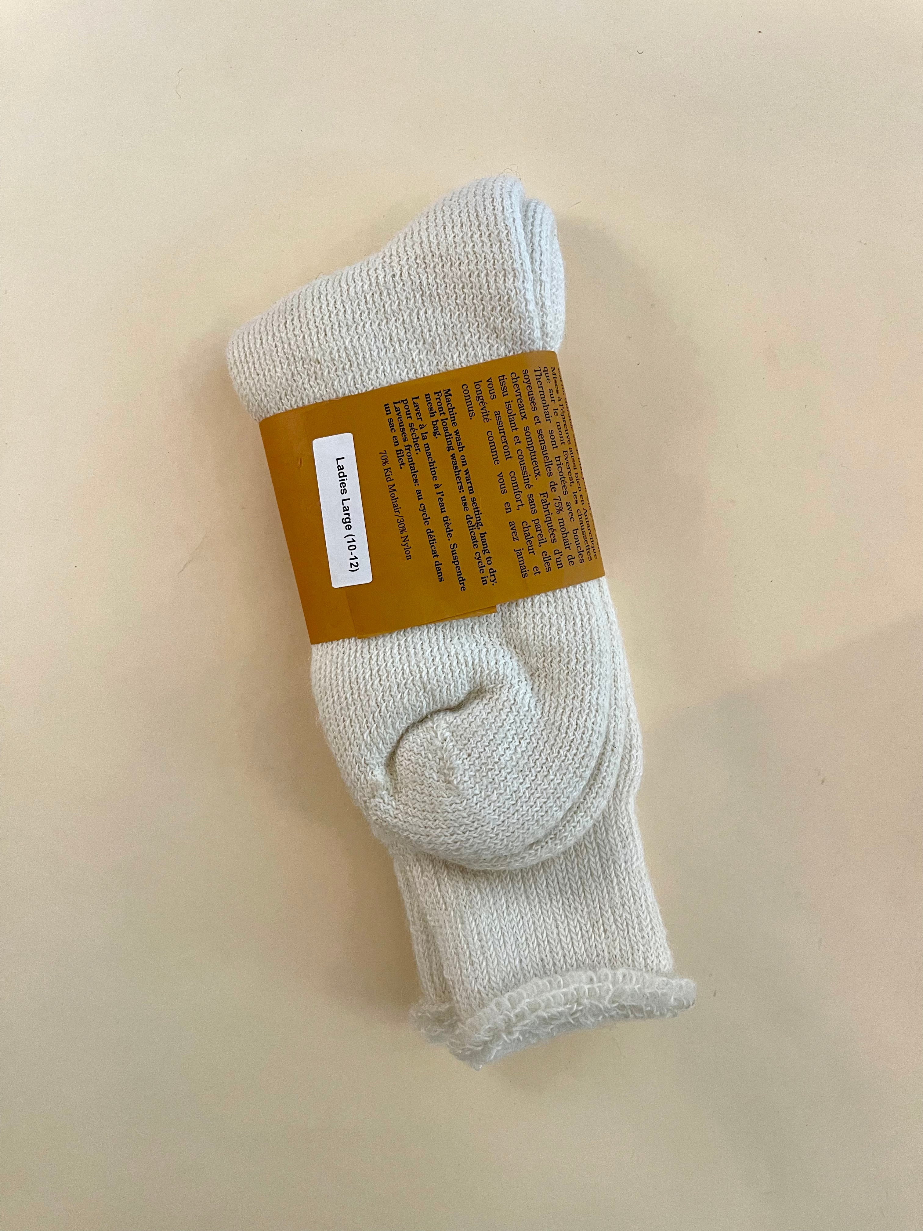 Thermohair Crew Socks (White)