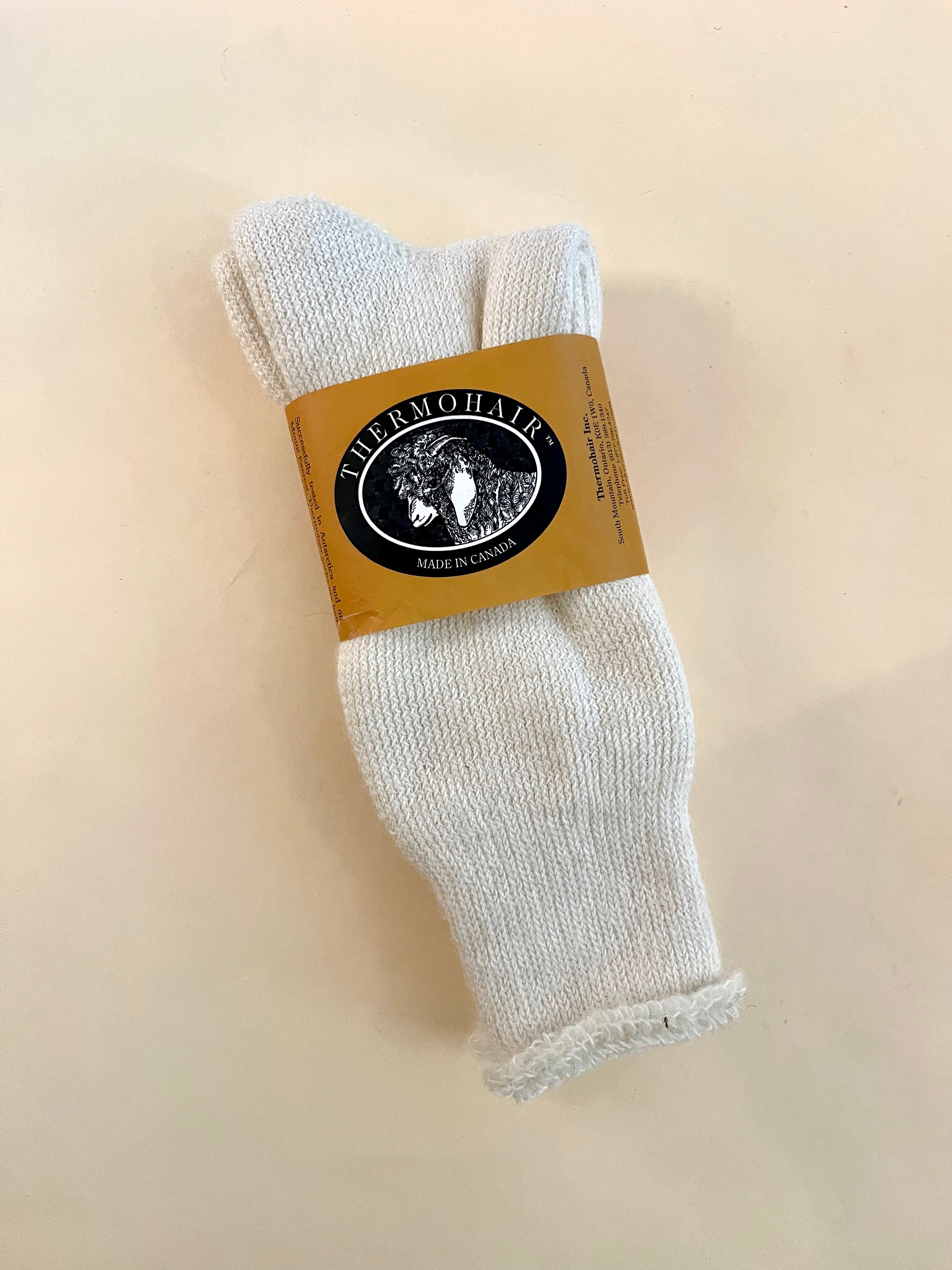 Thermohair Crew Socks (White)