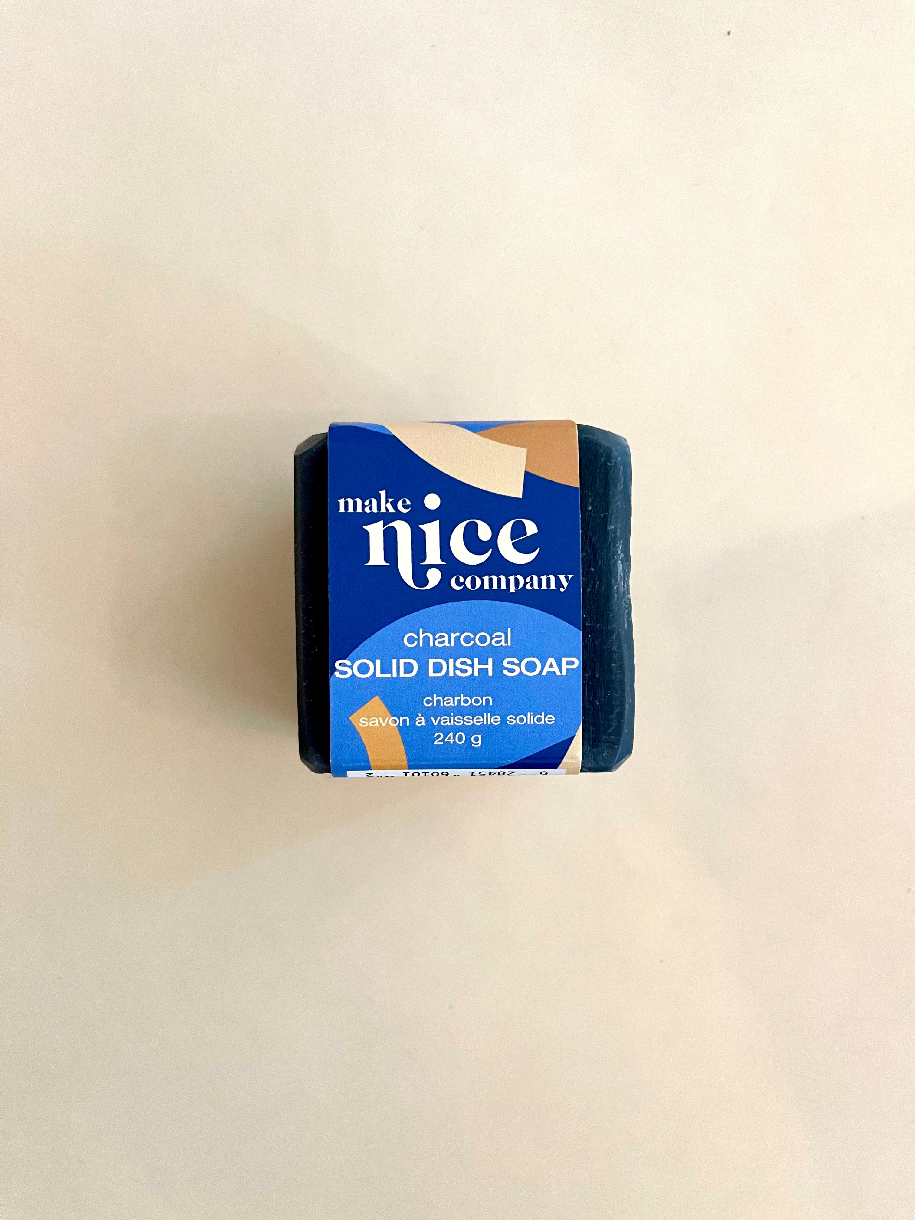 Make Nice Company - Charcoal Solid Dish Soap