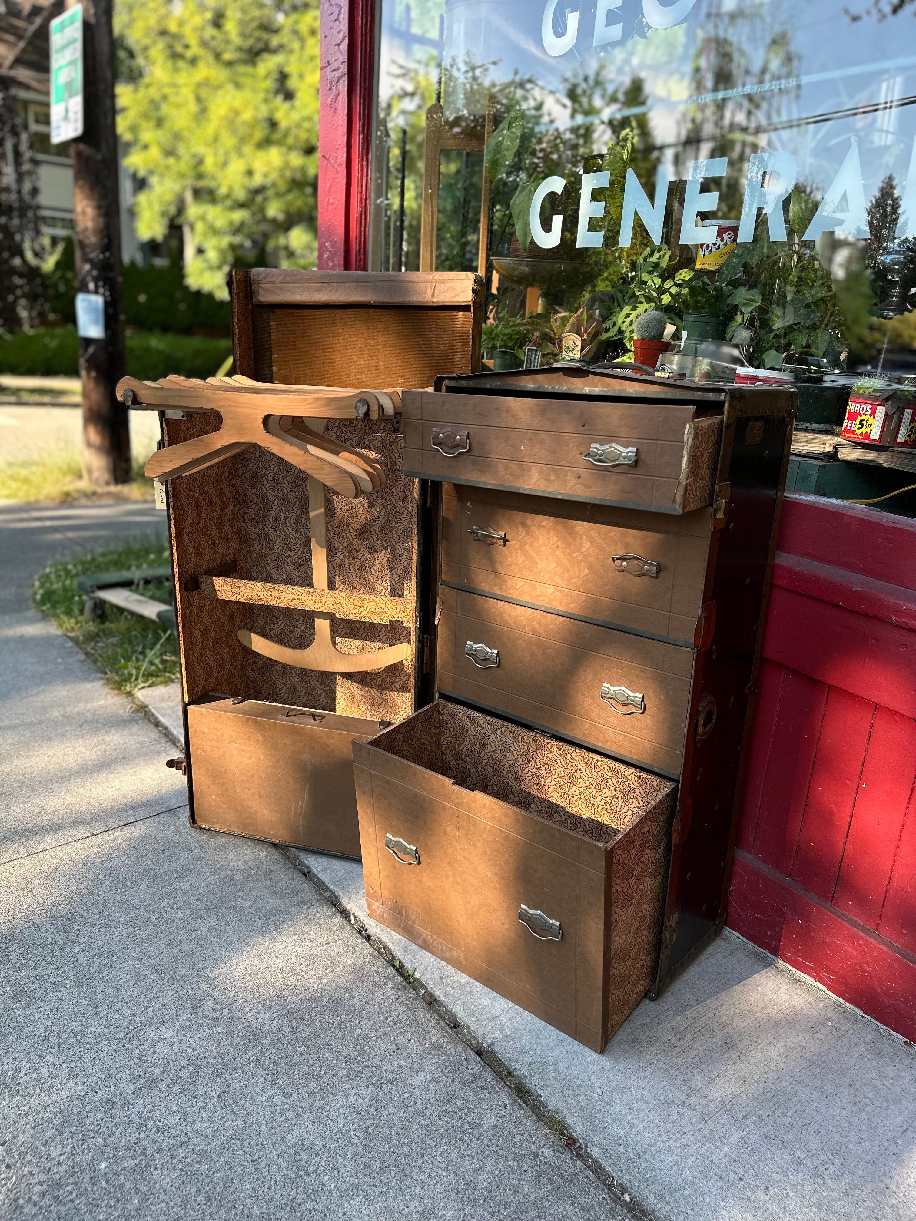 Antique wardrobe chest