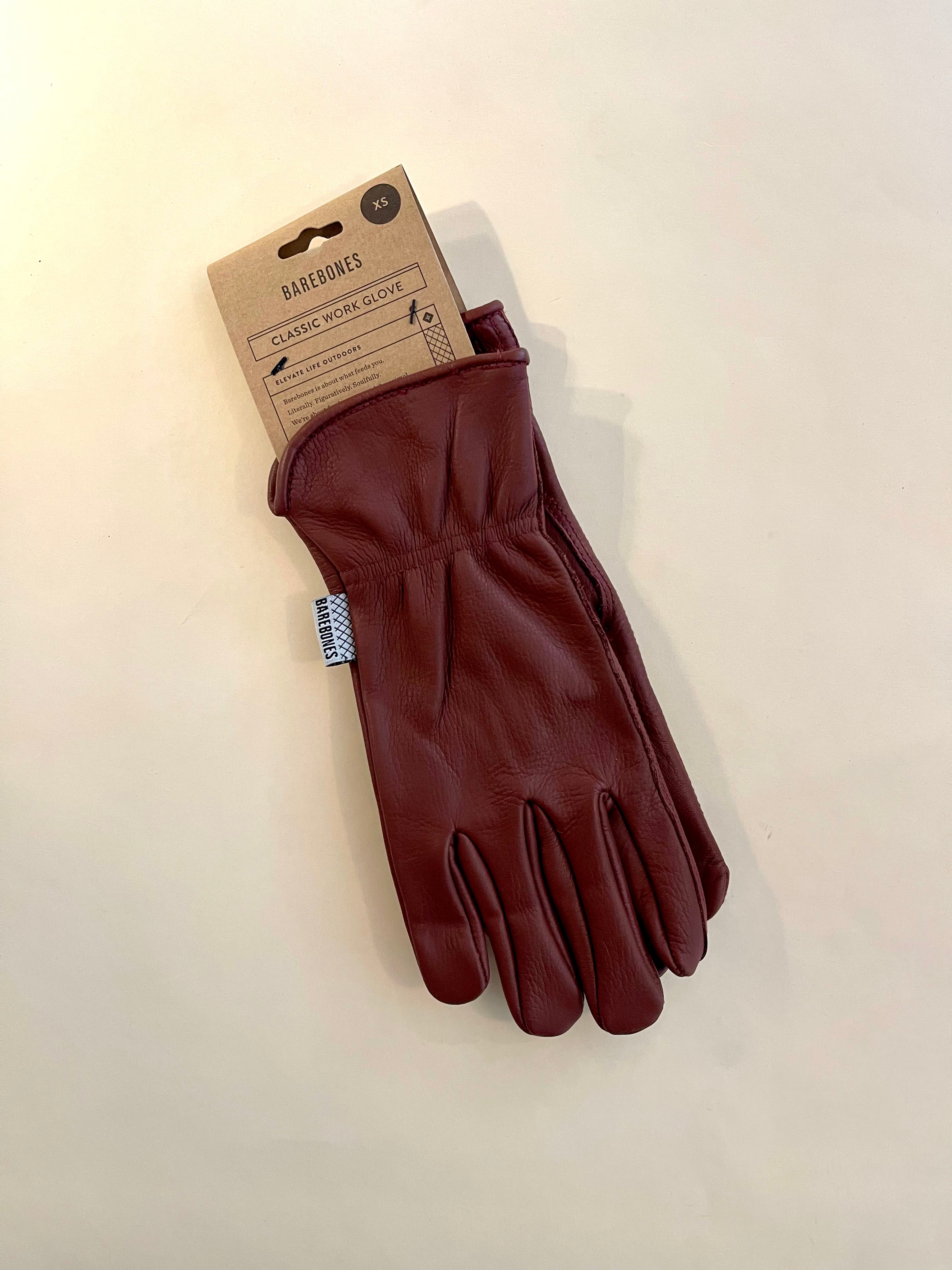 Barebones Classic Leather Work Glove in Cognac