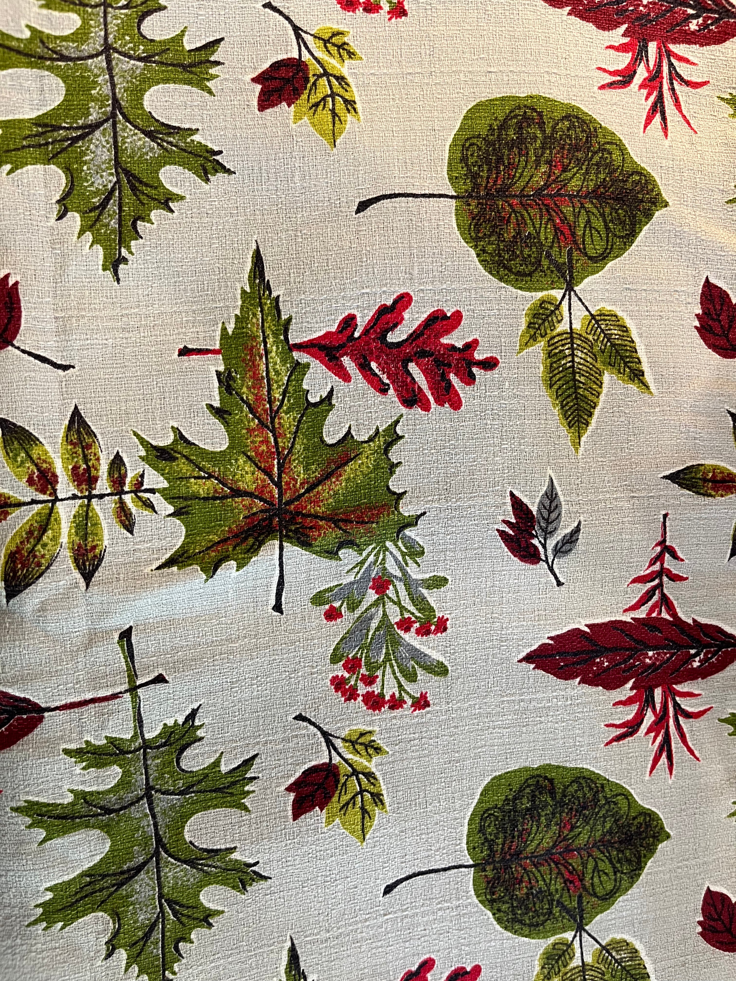 Vintage Fabric - Colourful Autumn motif