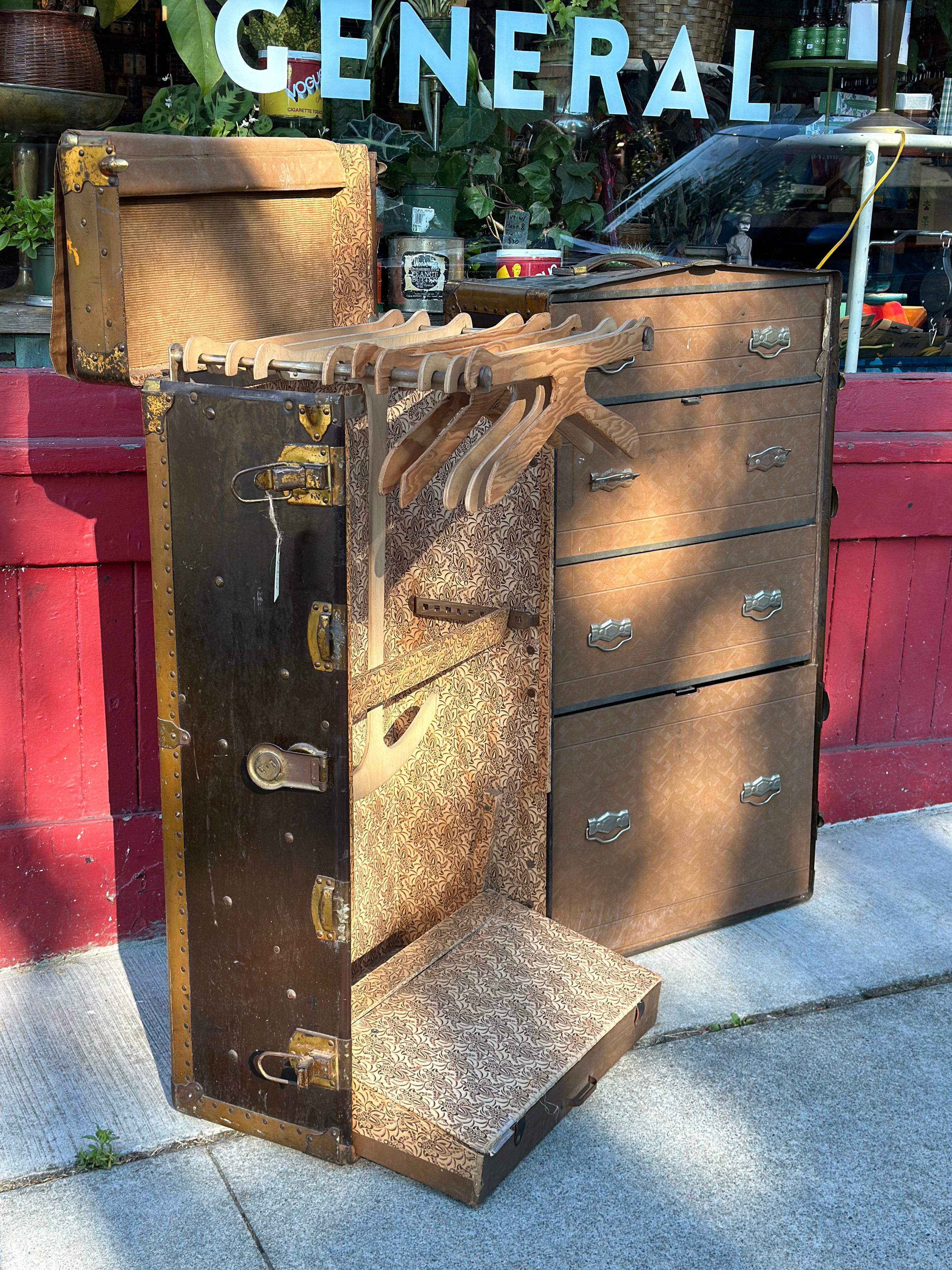 Antique wardrobe chest