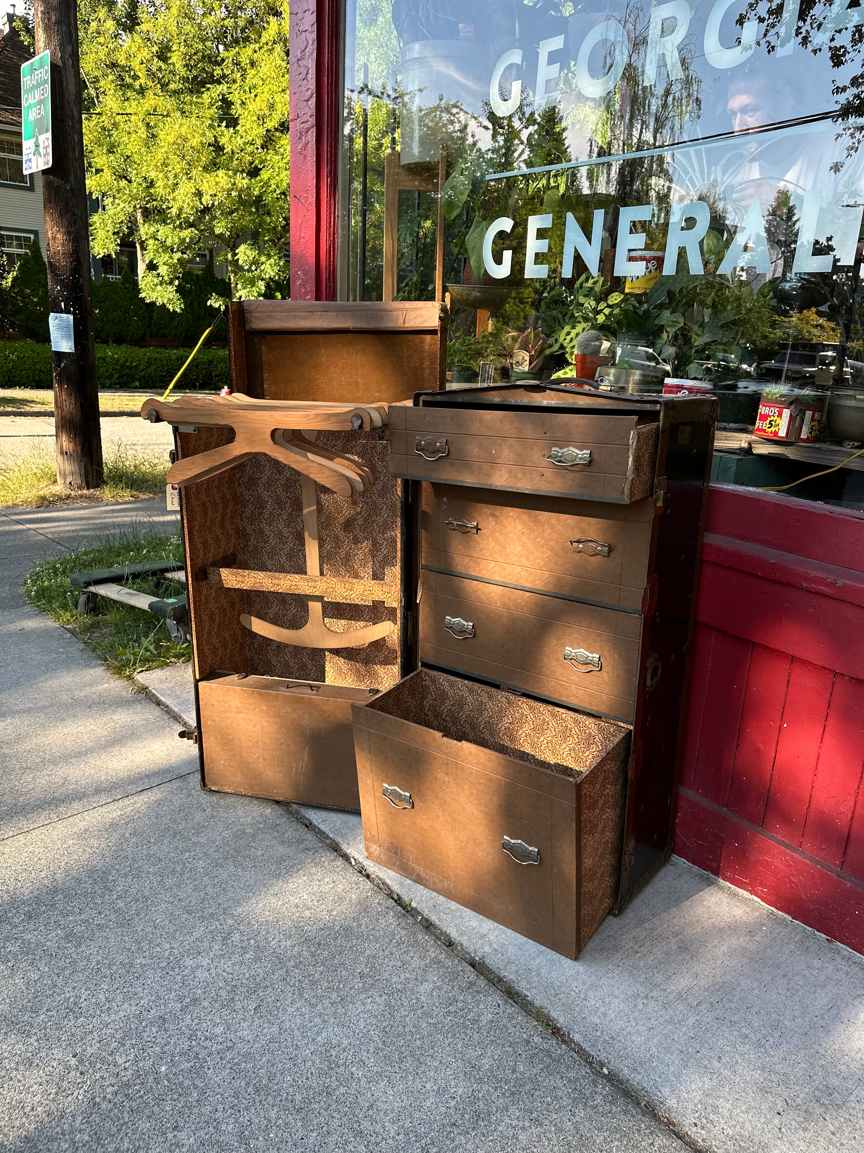 Antique wardrobe chest