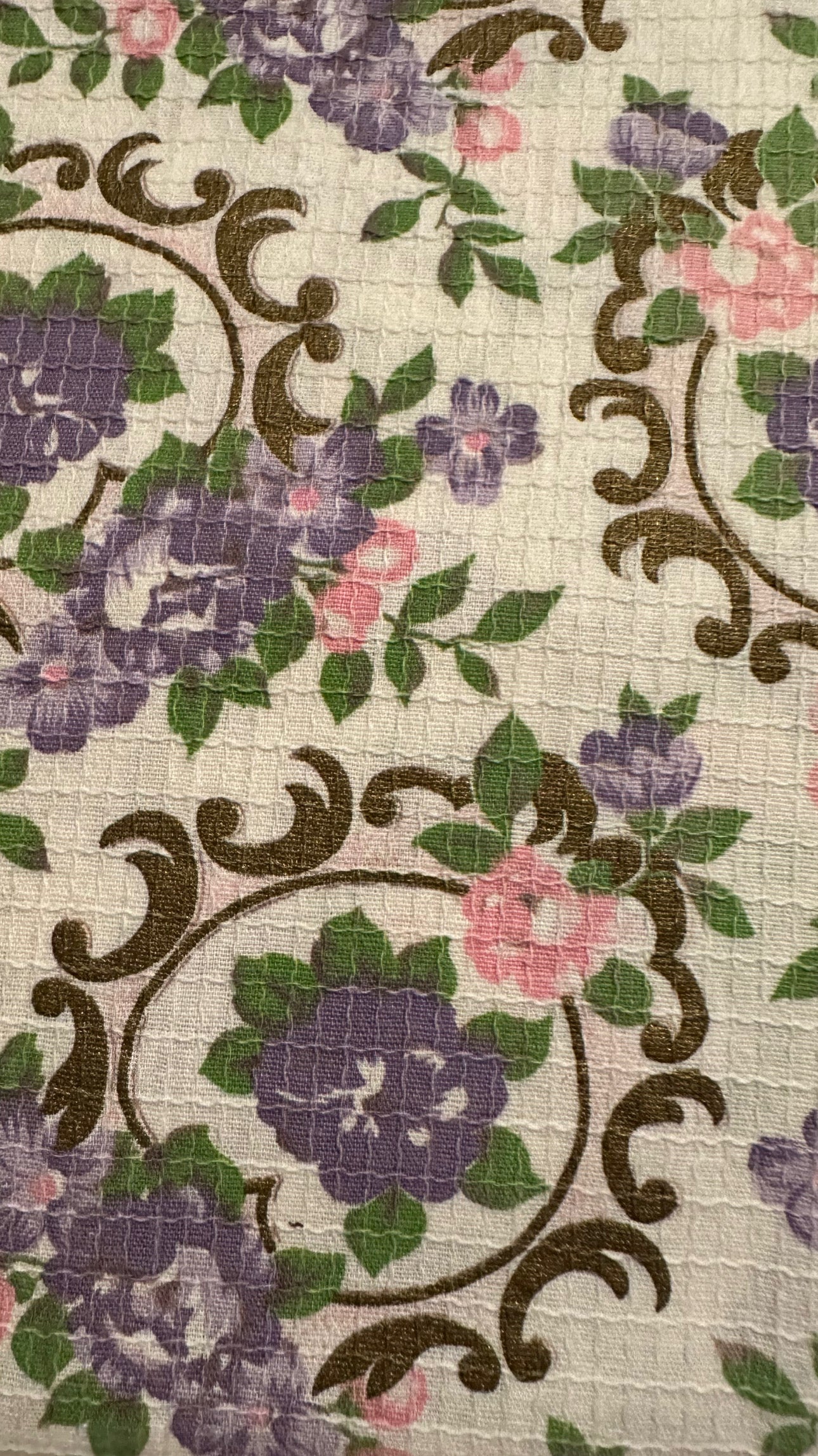 Vintage Fabric - Purple & Pink Floral
