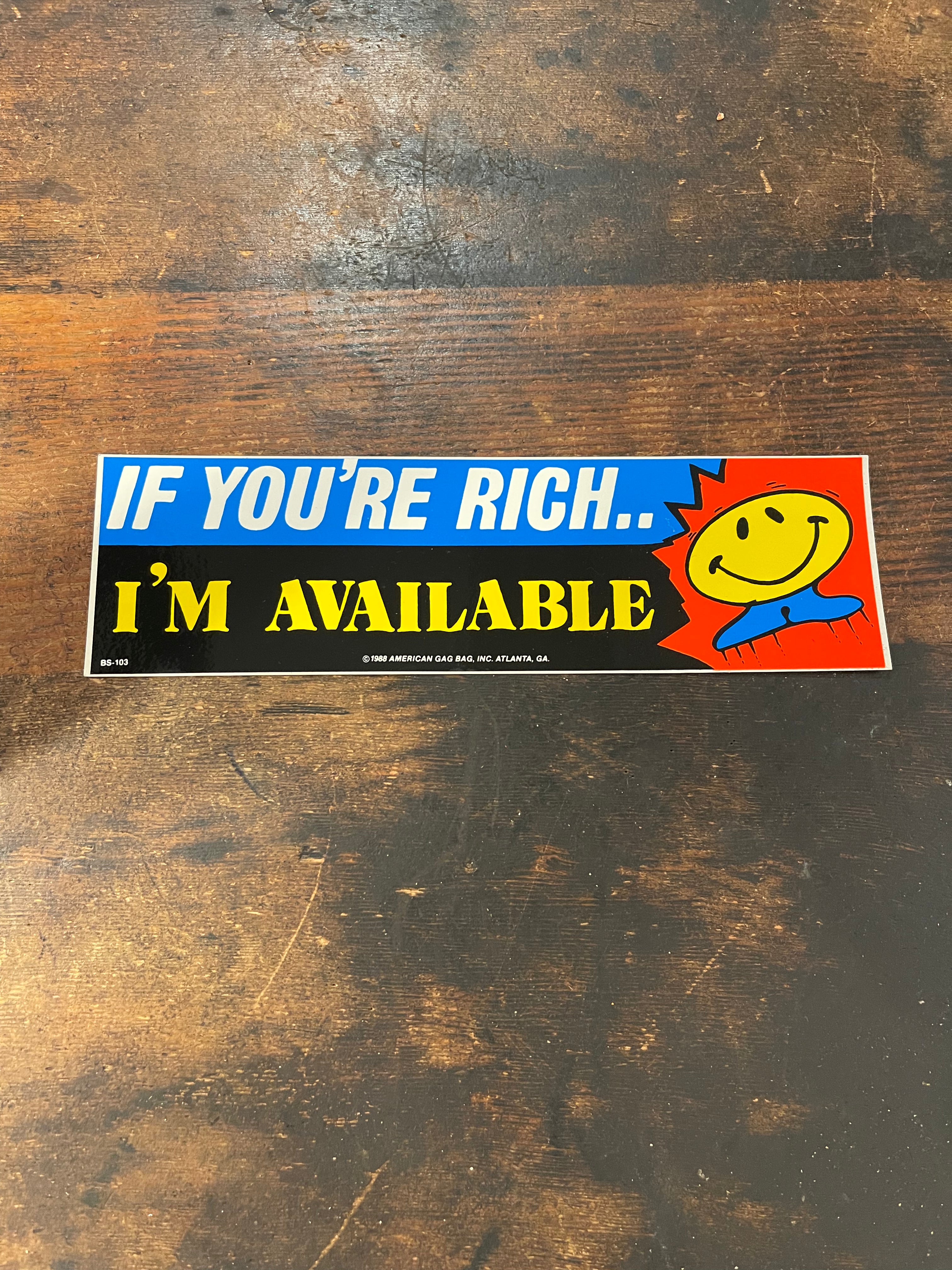 Vintage Bumper Sticker
