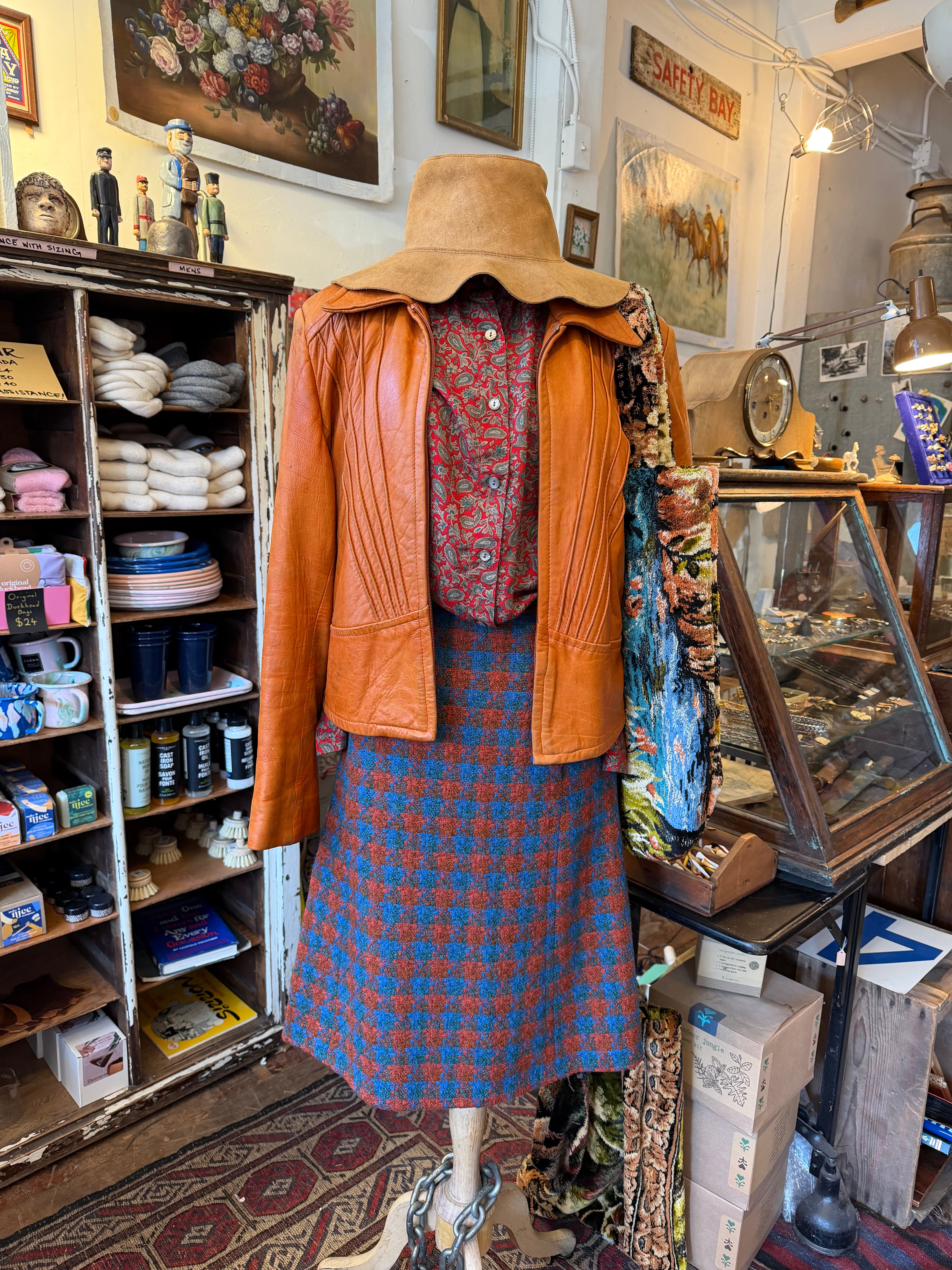 Vintage Brown Leather Jacket