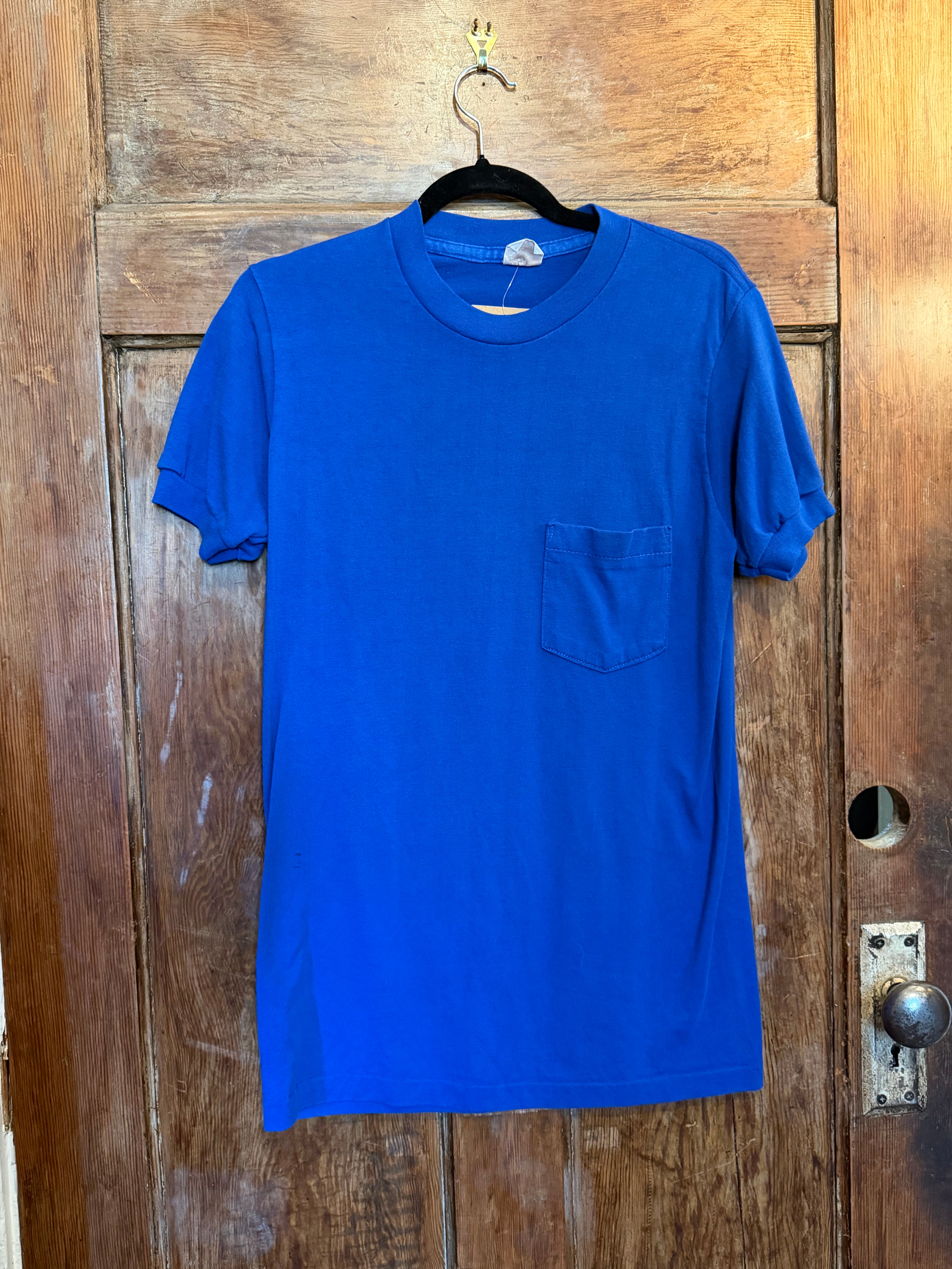 1970s Bright Blue Tee from Mark's Work Warehouse