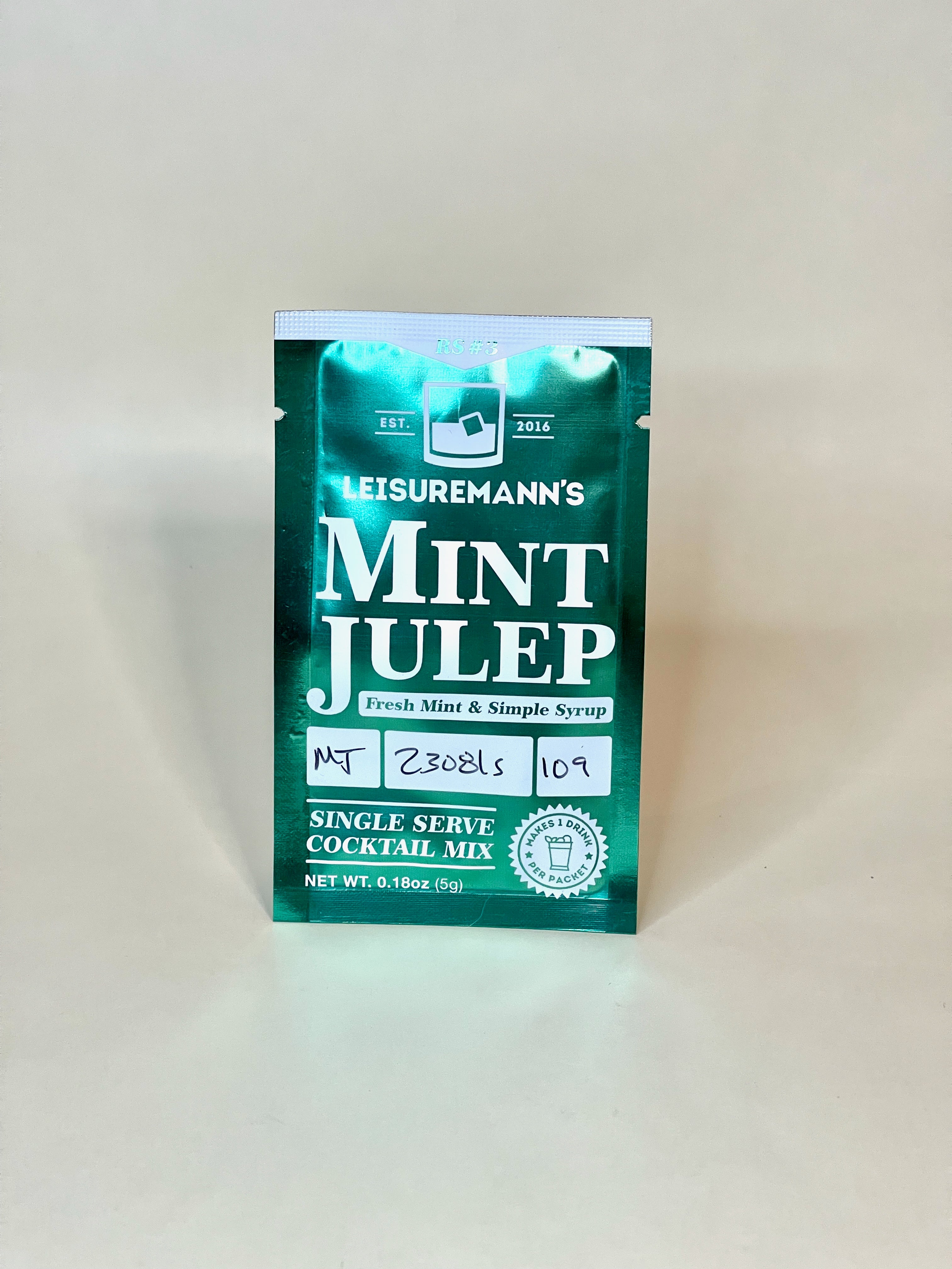 Leisuremann's Mint Julep Single Serve Cocktail Mixer