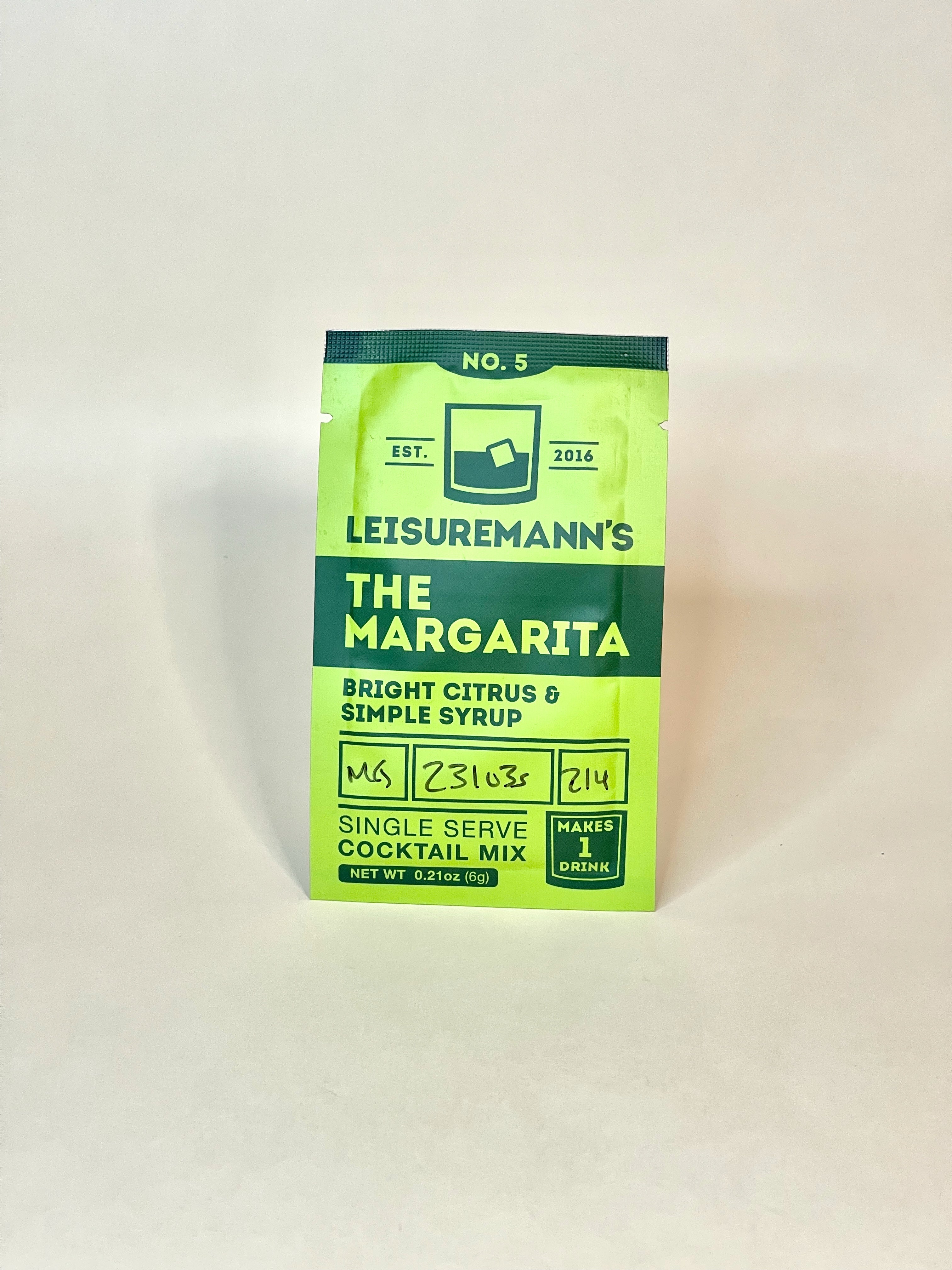 Leisuremann's Margarita Single Serve Cocktail Mixer