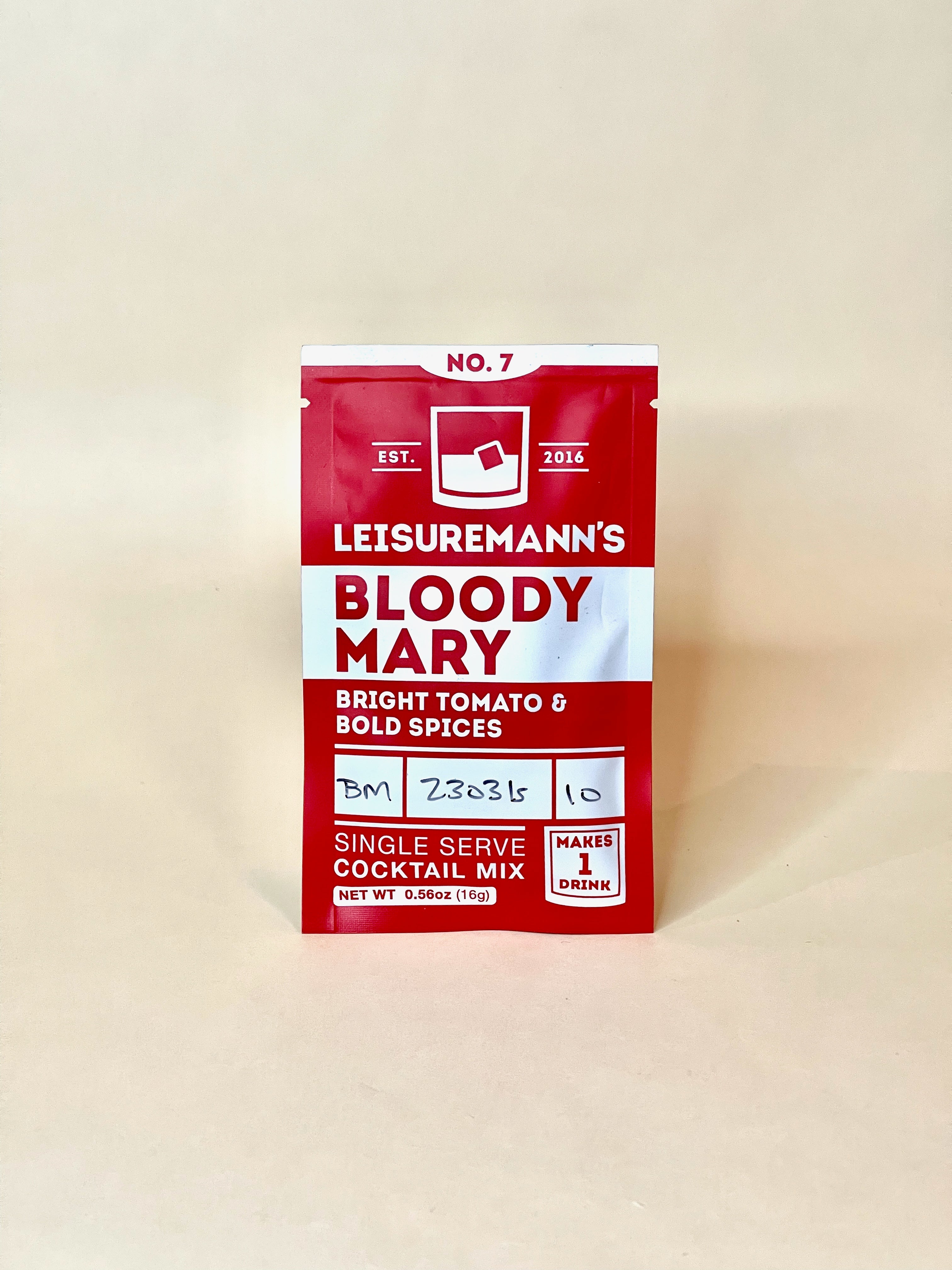 Leisuremann's Bloody Mary Single Serve Cocktail Mix