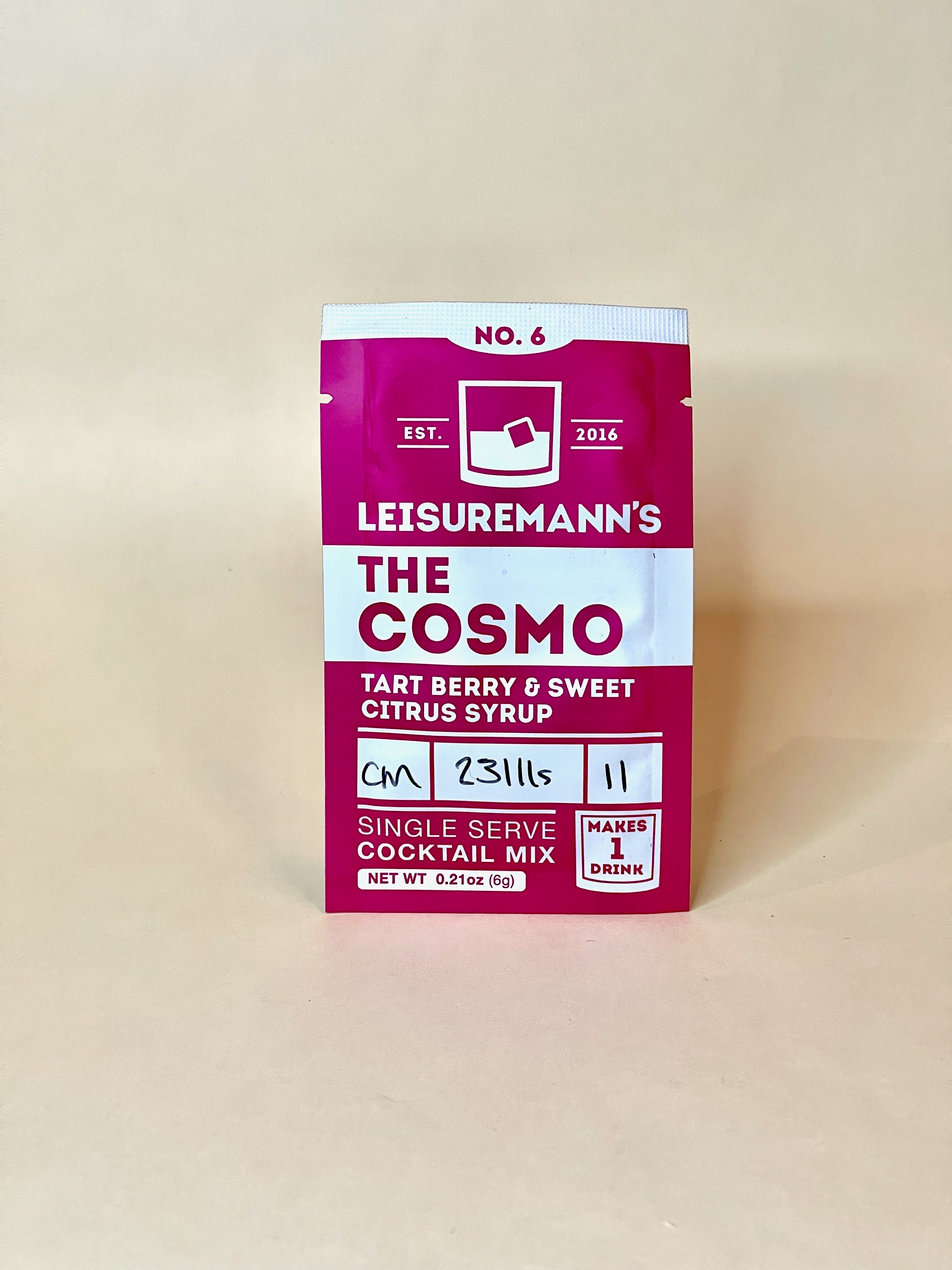 Leisuremann's Cosmopolitan Single Serve Cocktail Mixer