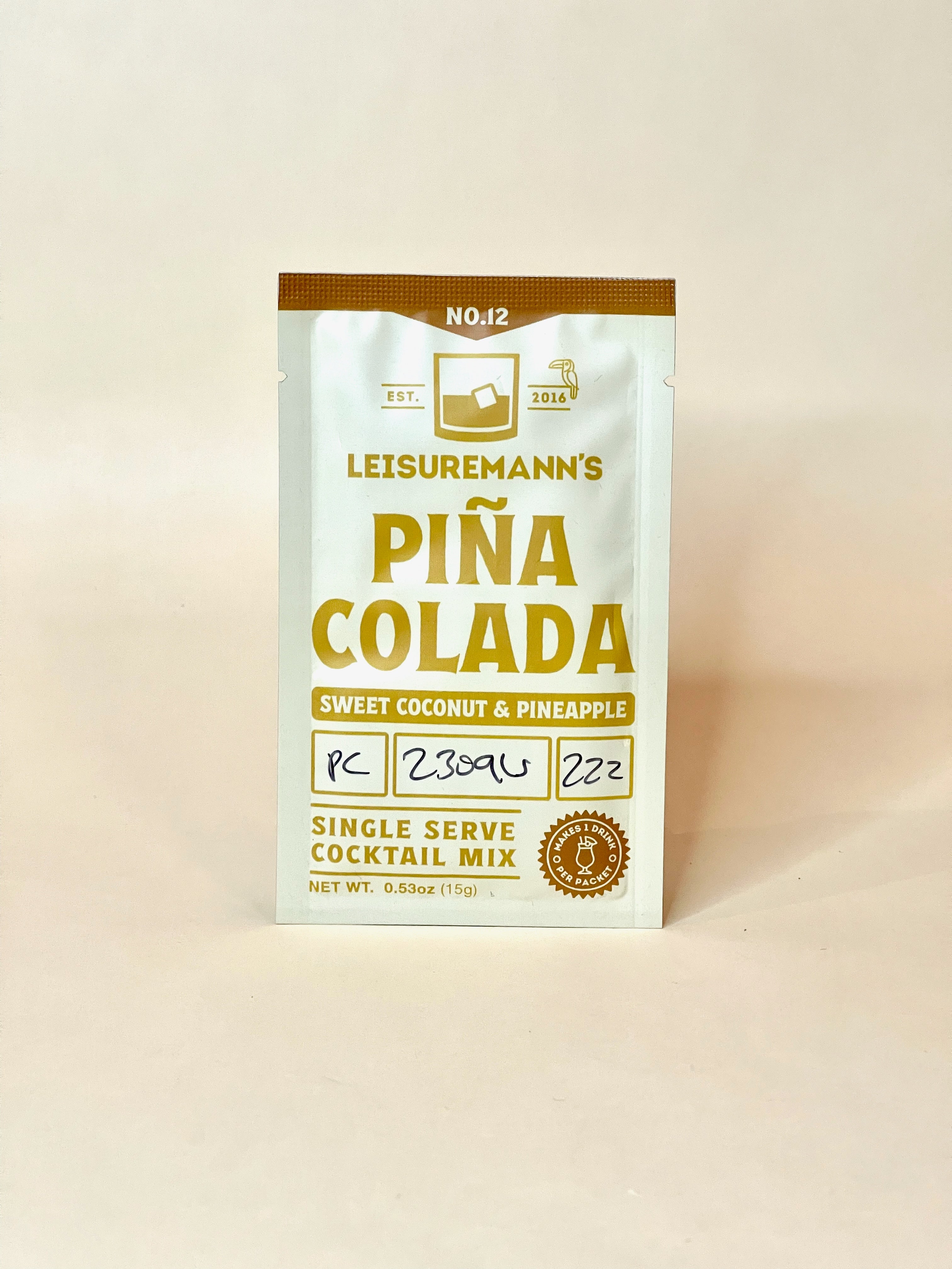 Leisuremann's Piña Colada Single Serve Cocktail Mixer