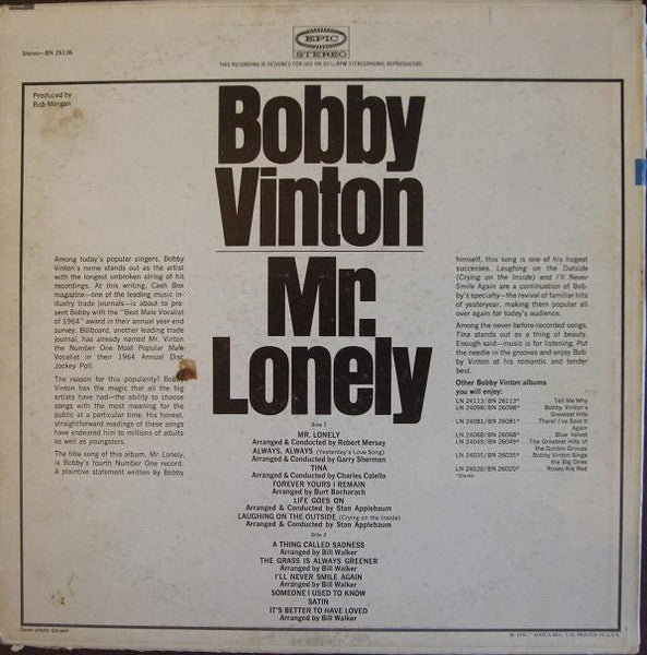 Bobby Vinton - Mr Lonely