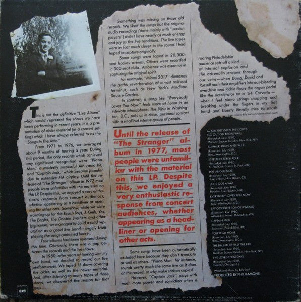 Billy Joel - Songs In The Attic