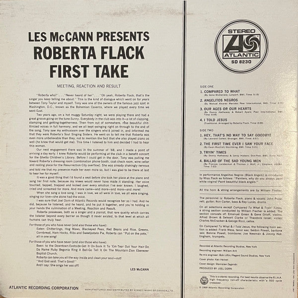 Roberta Flack - First Take