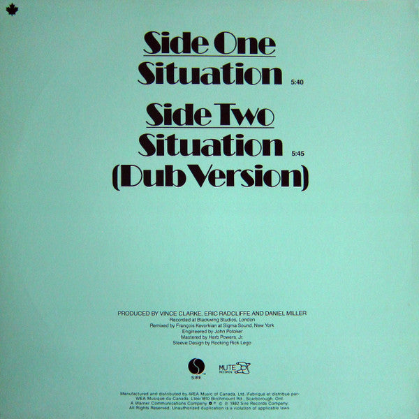 Yazoo (Yaz) - Situation