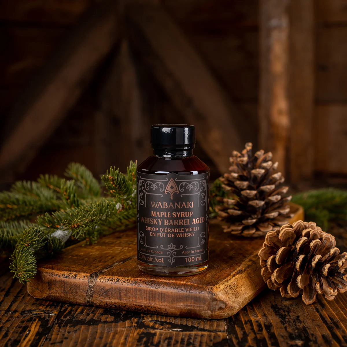 Whisky Barrel Aged Maple Syrup by Wabanaki Maple 100ml