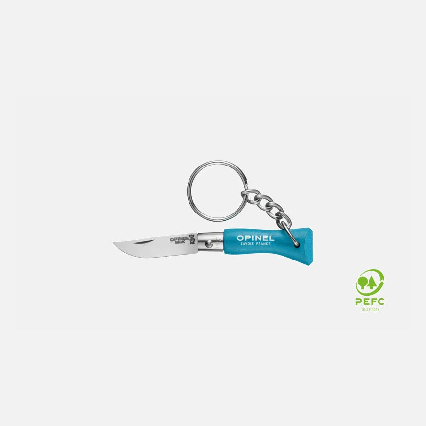 Opinel No.2 Cyan Folding Knife Keyring
