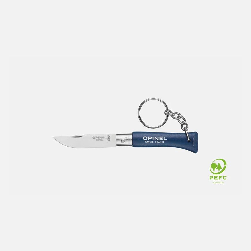 Opinel No.4 Dark Blue Folding Knife Keyring