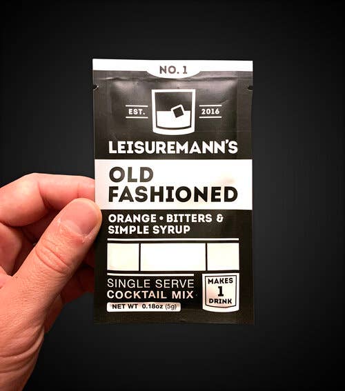 Leisuremann's Old Fashioned Single Serve Cocktail Mixer