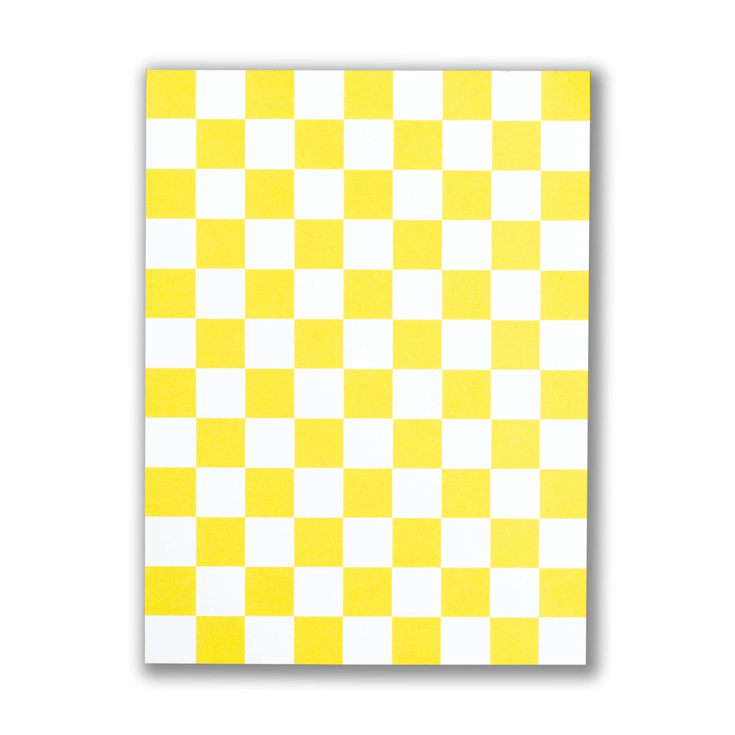 Banquet Workshop - Golden Yellow Checkerboard Notepad