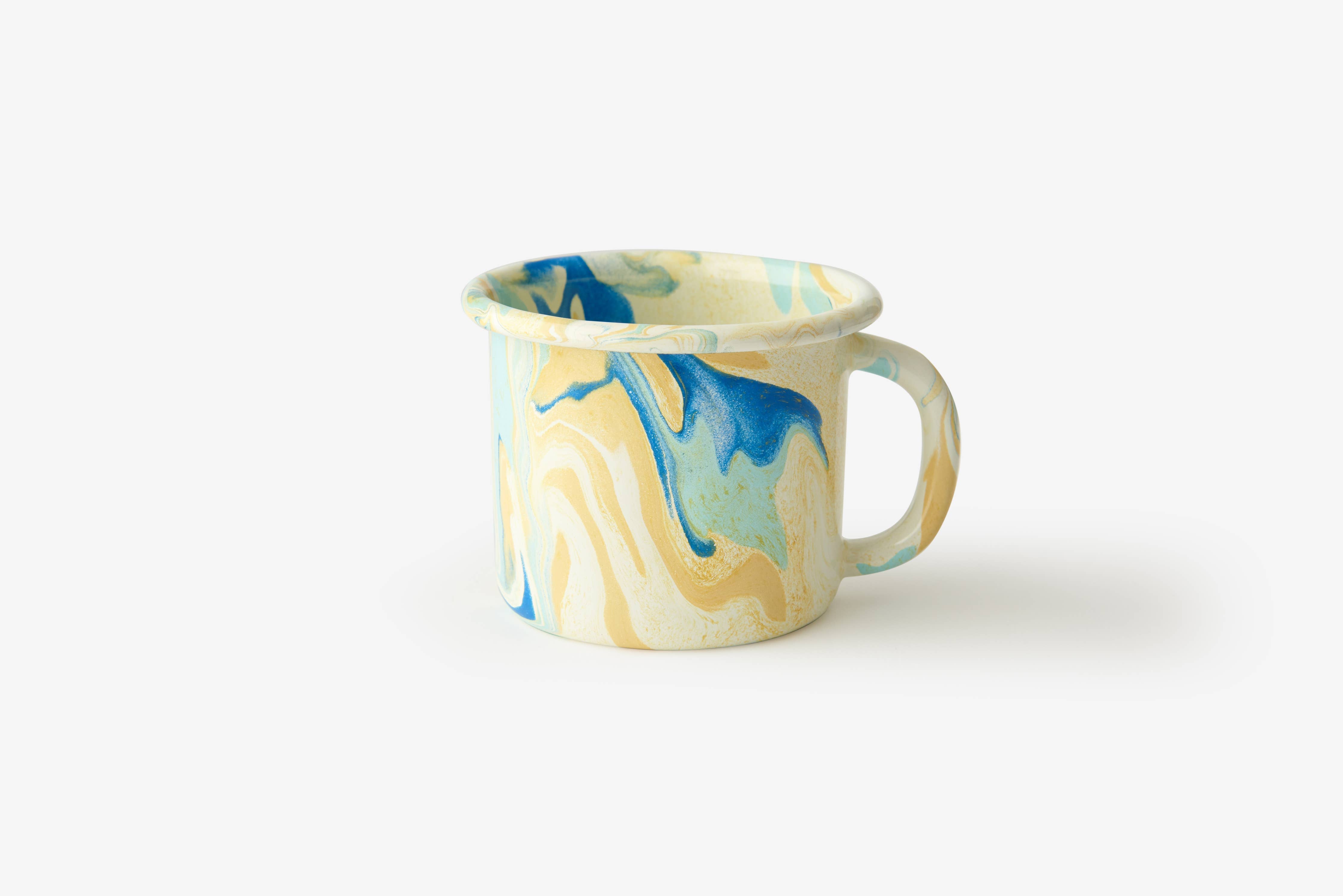 BORNN Multi Swirl Enamelware 12 oz Mug