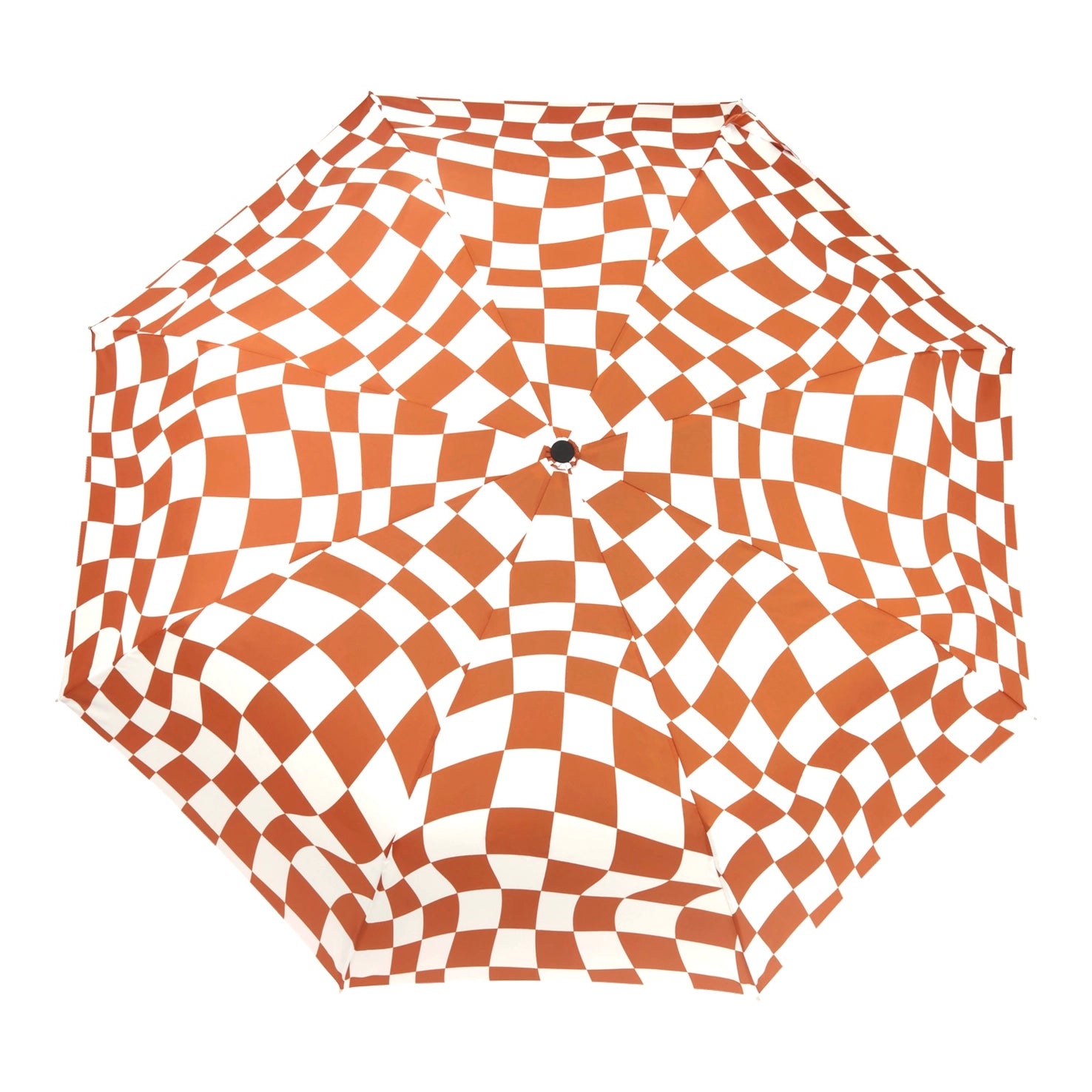 Original Duckhead - Peanut Butter Checkers Eco-Friendly Wind Resistant Umbrella