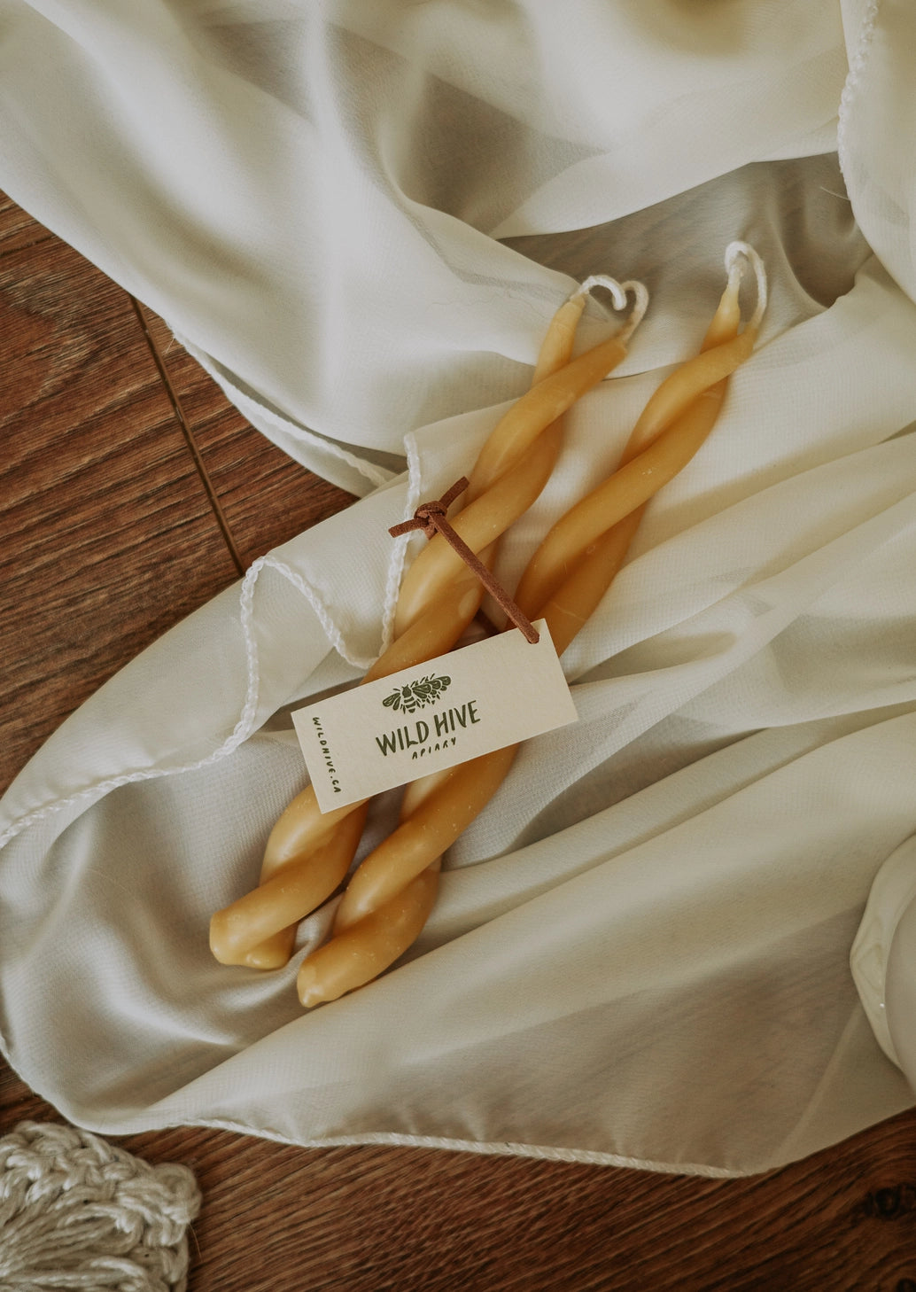 Twin Flame Beeswax Candles