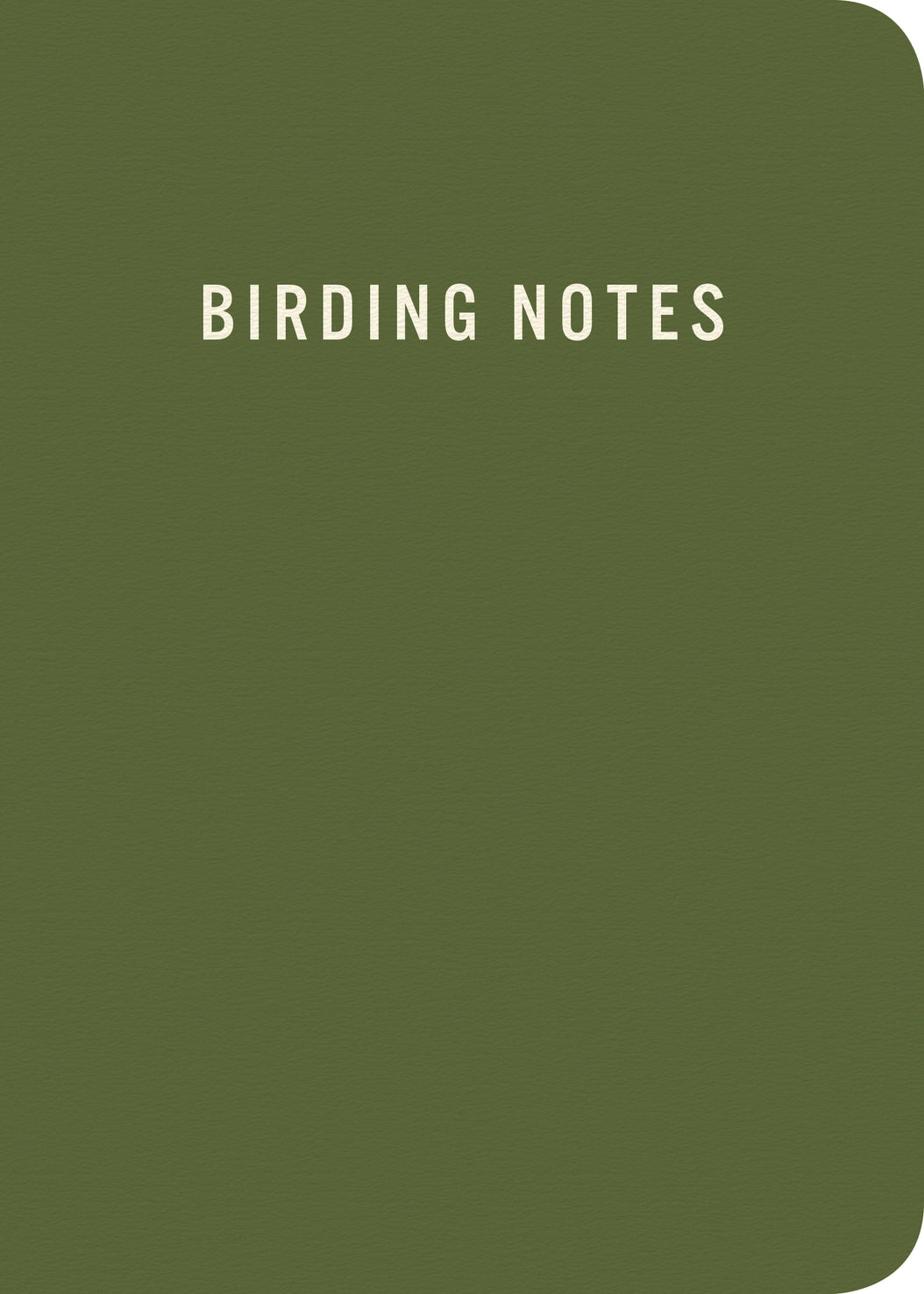 Birding Notes Notebook