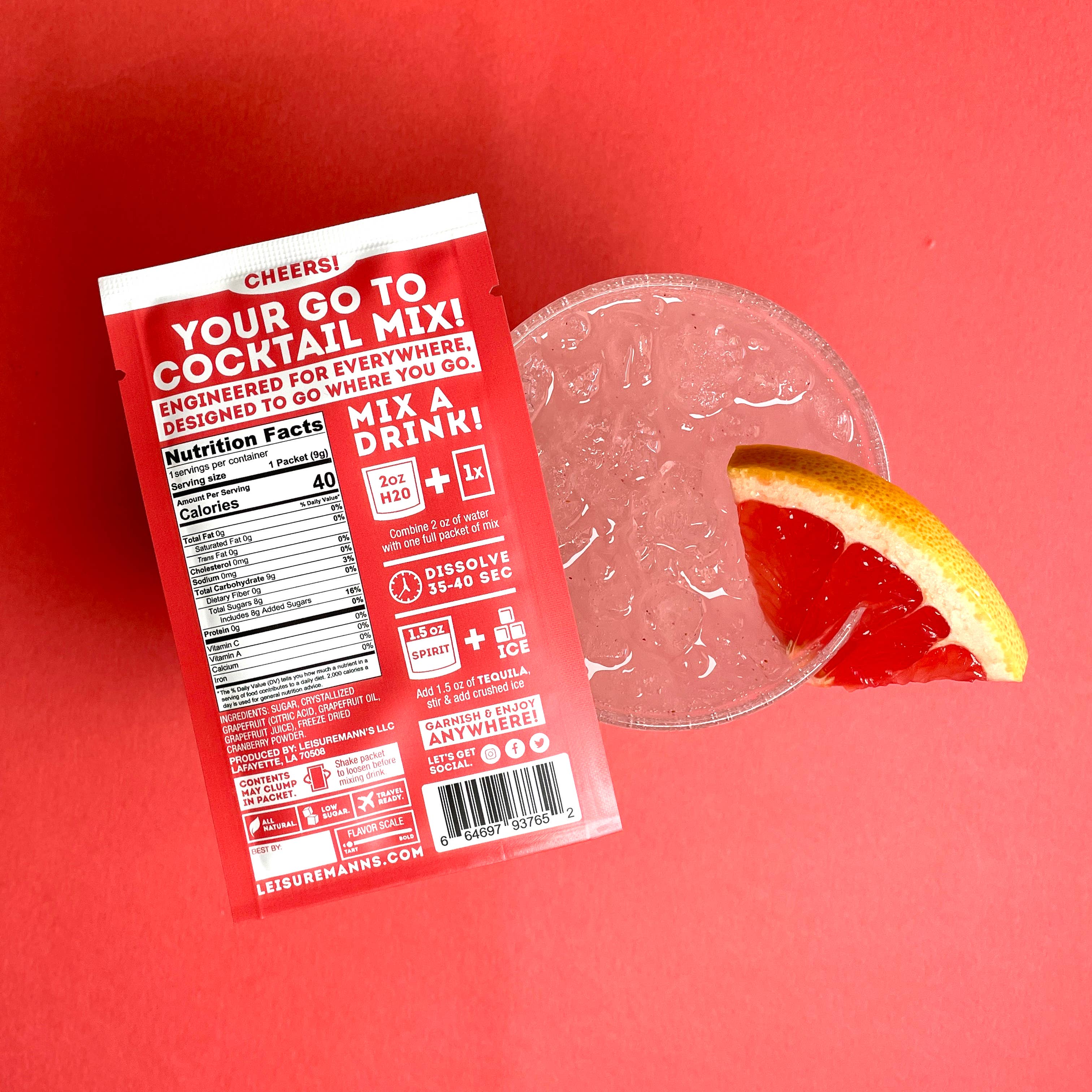 Leisuremann's Paloma Single Serve Cocktail Mixer