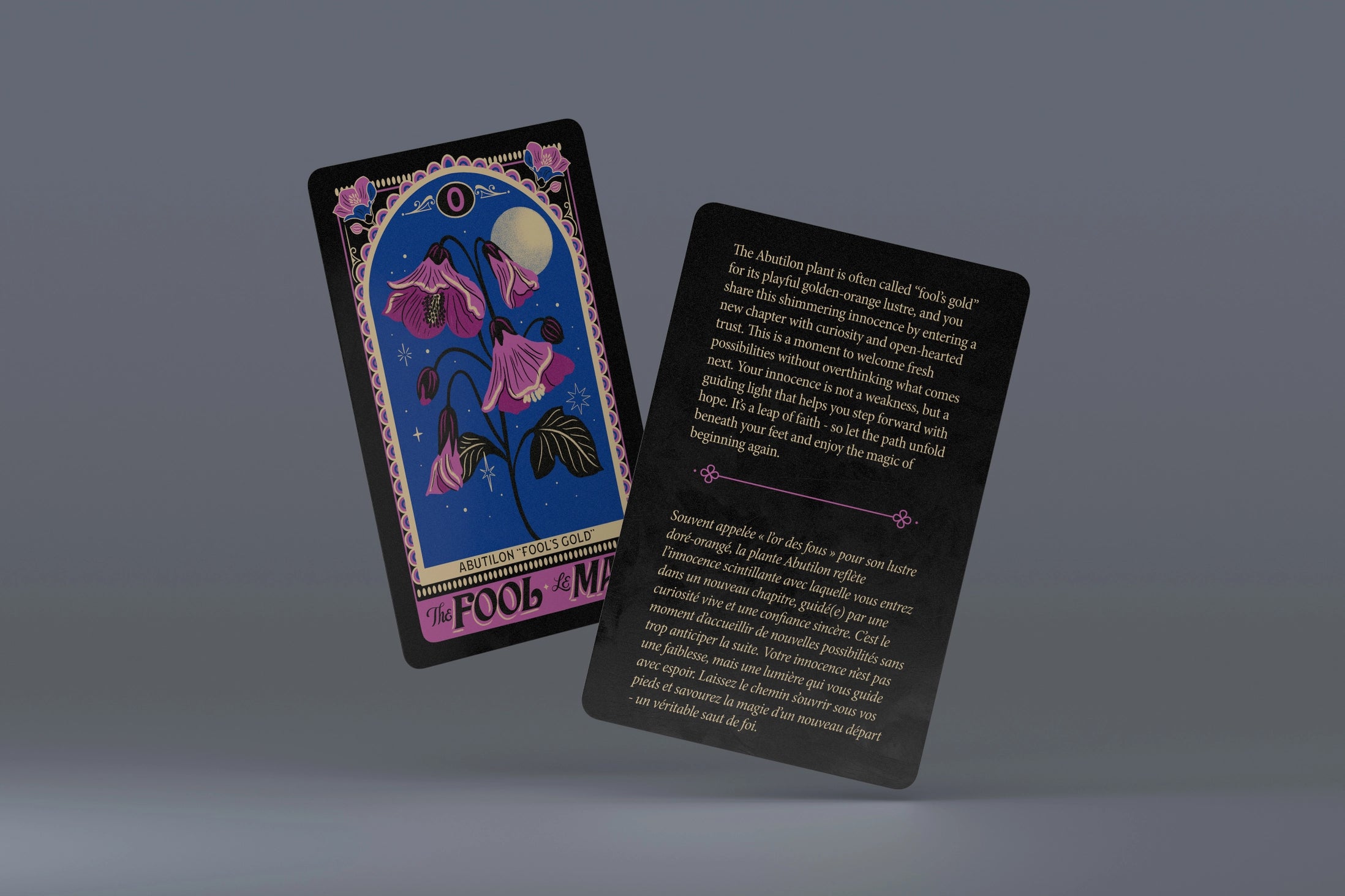 One-Card Floriography Tarot Card Reading with Purple Foil (To & From Seed Co)