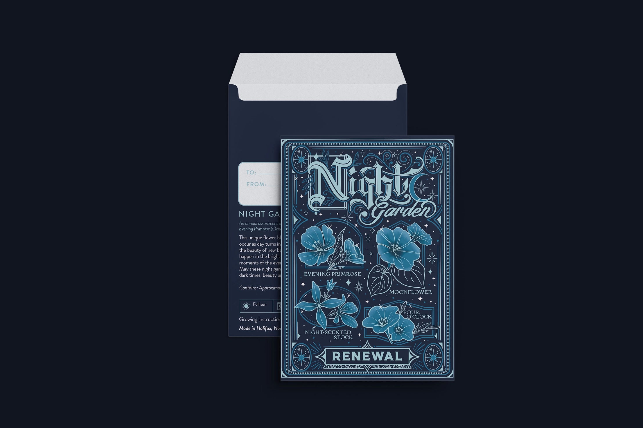 Night Garden Seed Packet - Renewal (To & From Seed Co)