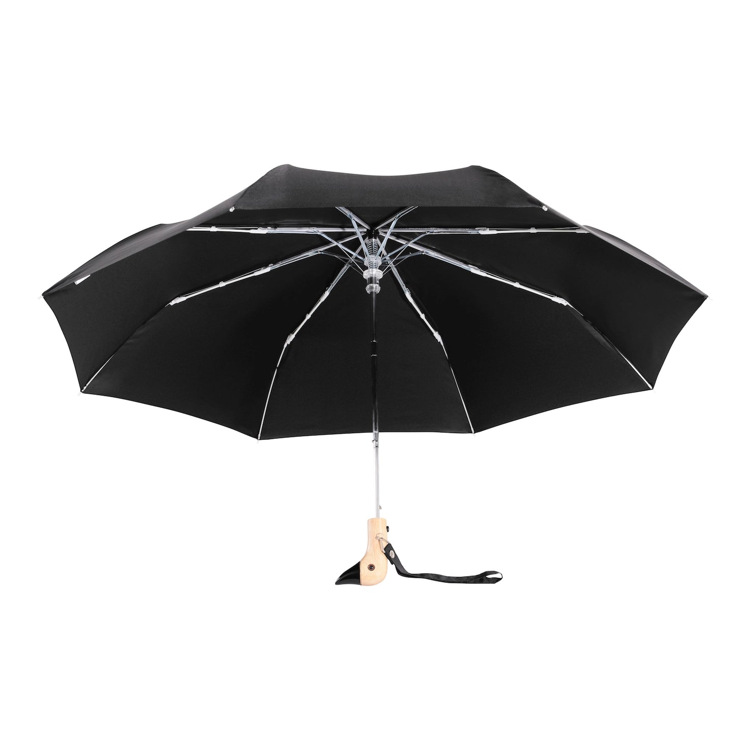 Original Duckhead - Black Compact Eco-Friendly Wind Resistant Umbrella