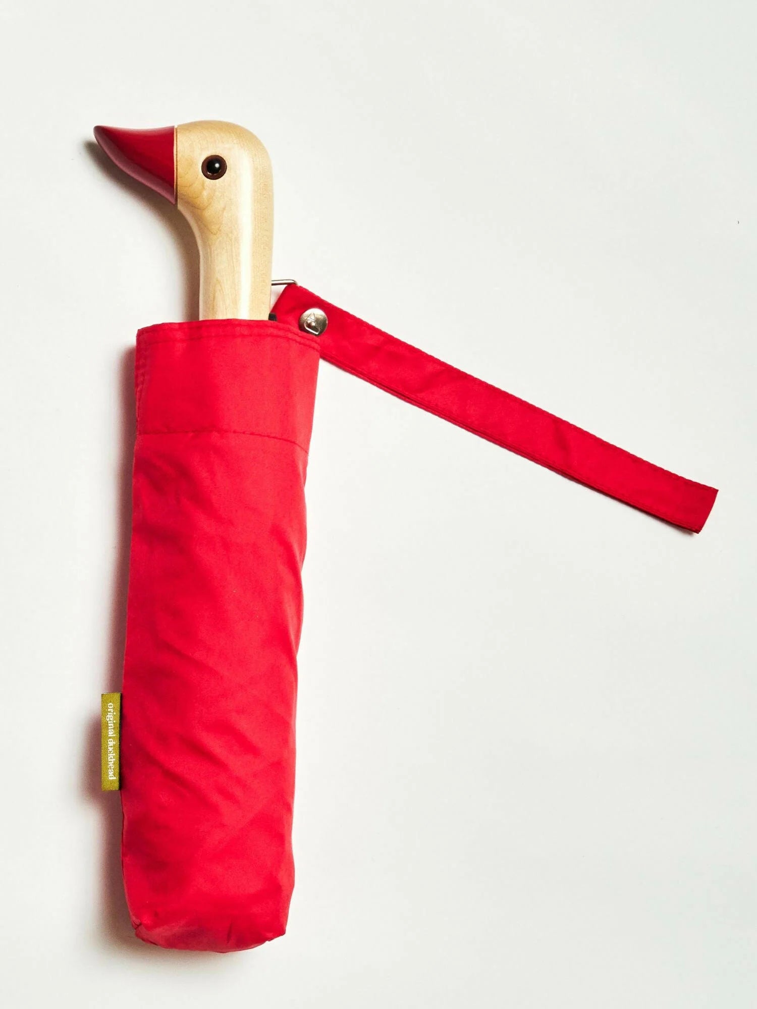 Original Duckhead - Red Compact Eco-Friendly Wind Resistant Umbrella
