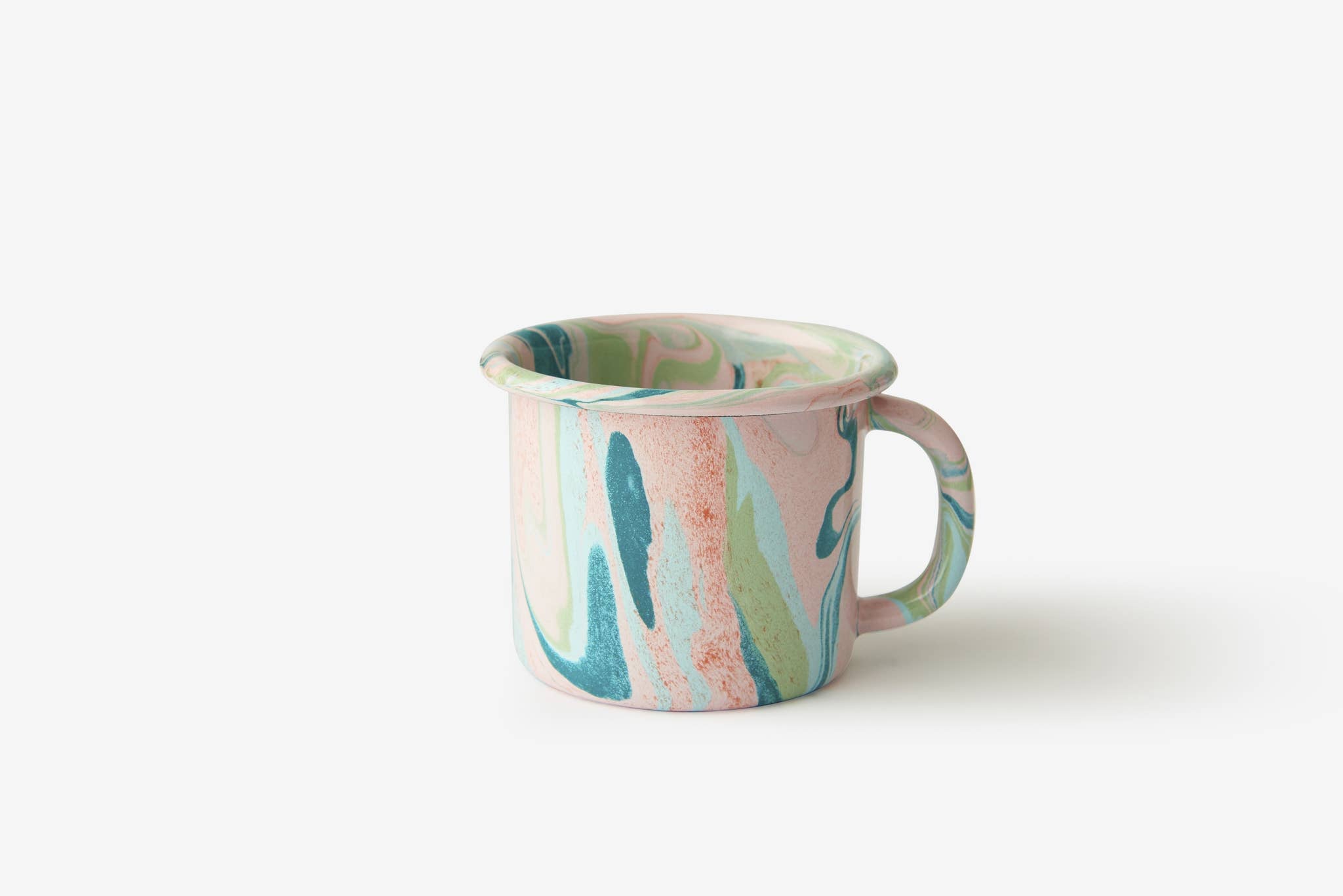 BORNN Multi Swirl Enamelware 12 oz Mug